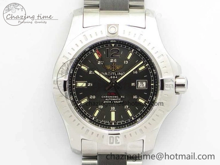 Clot Chronometer SS GF 1:1 Best Edition Black Sticks Marker Dial On SS Bracelet A WellDesigned 5712