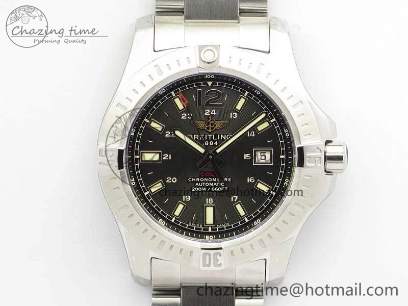 Clot Chronometer SS GF 1:1 Best Edition Black Sticks Marker Dial On SS Bracelet A WellDesigned 5712