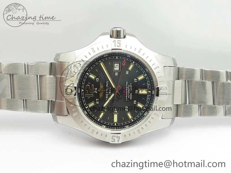 Clot Chronometer SS GF 1:1 Best Edition Black Sticks Marker Dial On SS Bracelet A WellDesigned 5712
