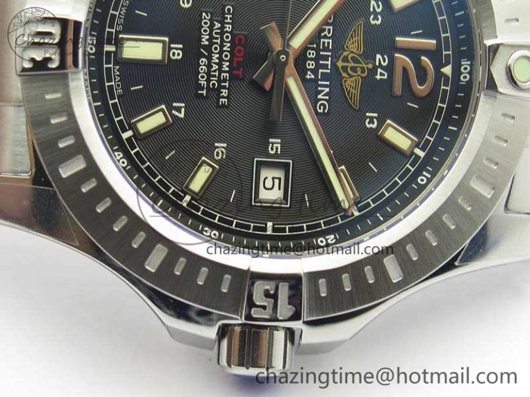 Clot Chronometer SS GF 1:1 Best Edition Black Sticks Marker Dial On SS Bracelet A WellDesigned 5712