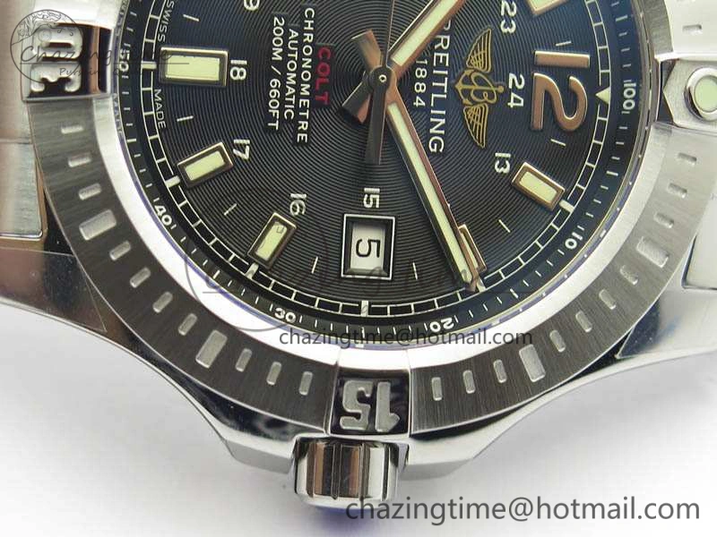 Clot Chronometer SS GF 1:1 Best Edition Black Sticks Marker Dial On SS Bracelet A WellDesigned 5712