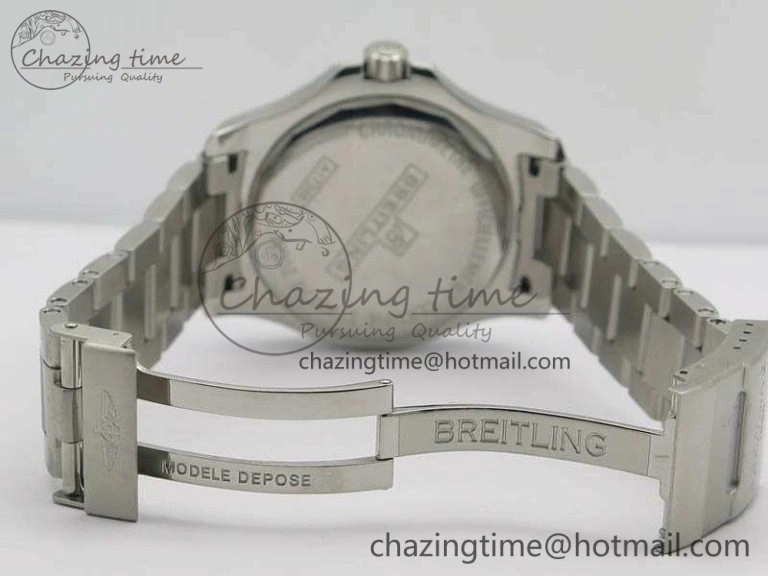 Clot Chronometer SS GF 1:1 Best Edition Blue Sticks Marker Dial On SS Bracelet A Durable 5714