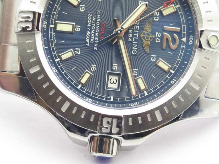 Clot Chronometer SS GF 1:1 Best Edition Blue Sticks Marker Dial On SS Bracelet A Durable 5714