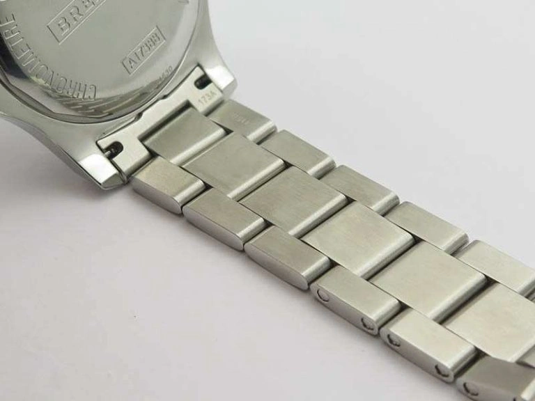 Clot Chronometer SS GF 1:1 Best Edition White Sticks Marker Dial On SS Bracelet A Flexible 5713