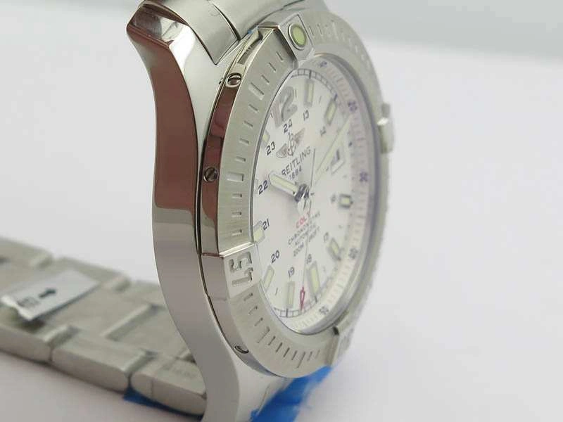Clot Chronometer SS GF 1:1 Best Edition White Sticks Marker Dial On SS Bracelet A Flexible 5713