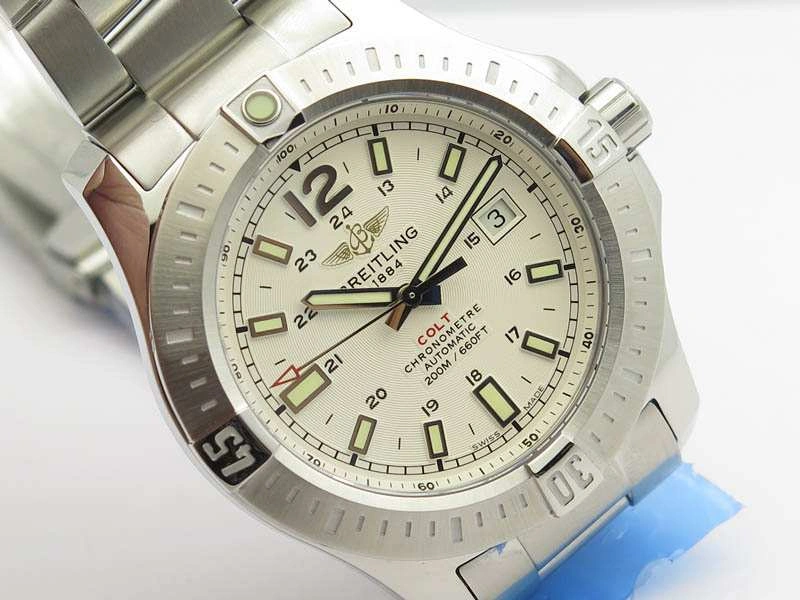 Clot Chronometer SS GF 1:1 Best Edition White Sticks Marker Dial On SS Bracelet A Flexible 5713