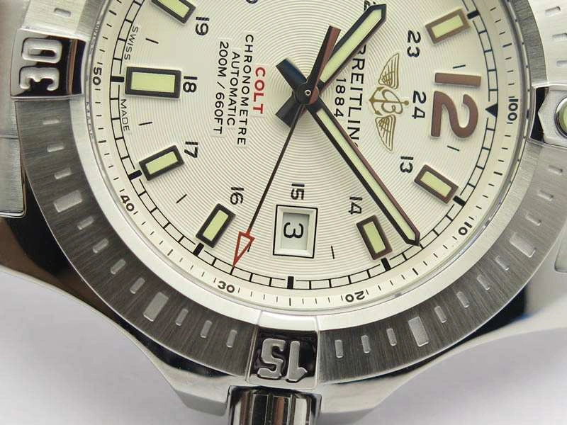 Clot Chronometer SS GF 1:1 Best Edition White Sticks Marker Dial On SS Bracelet A Flexible 5713