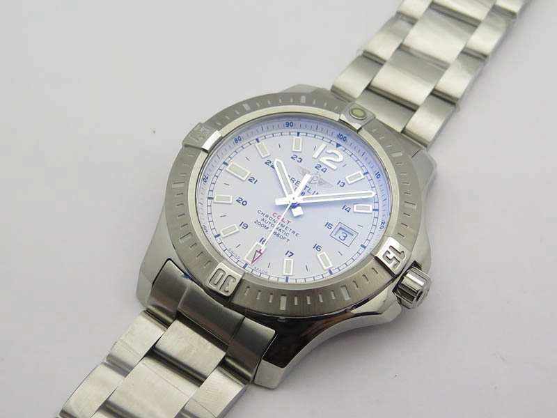 Clot Chronometer SS GF 1:1 Best Edition White Sticks Marker Dial On SS Bracelet A Flexible 5713