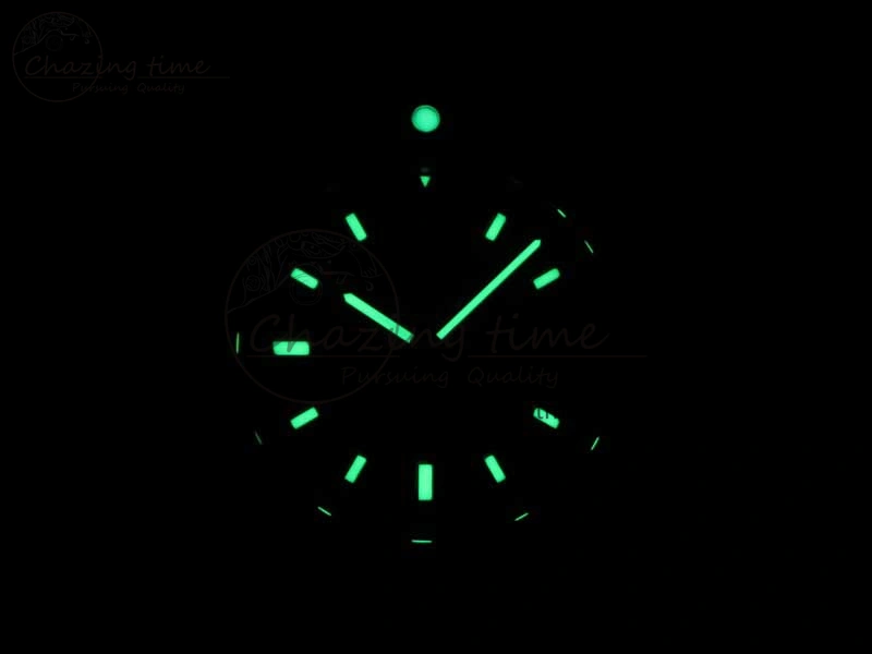 SoftTouch Clot Chronometer SS UBF 1-1 Best Edition Black Sticks Marker Dial on Black Leather Strap A 5635