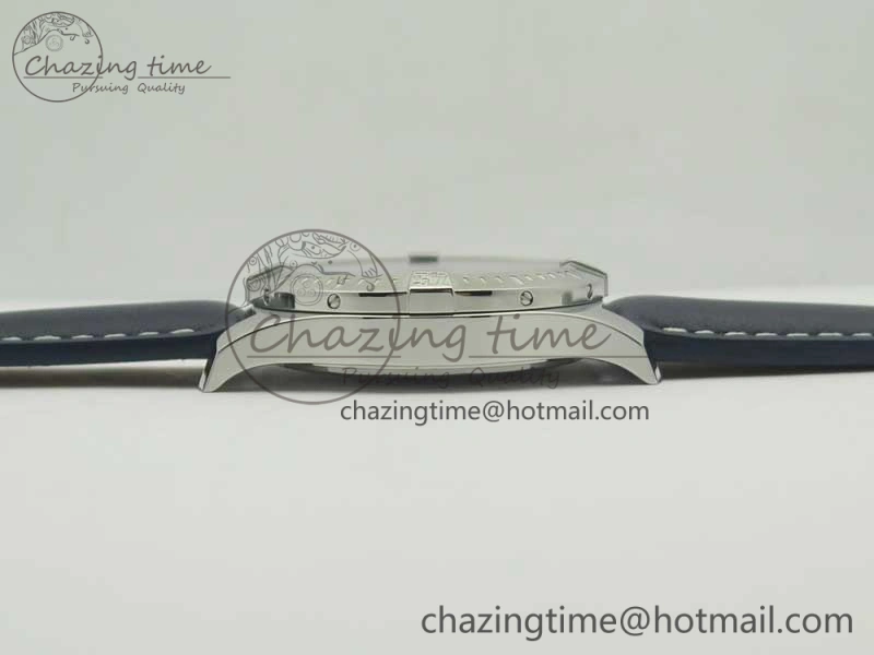 FreshLook Clot Chronometer SS UBF 1:1 Best Edition Blue Sticks Marker Dial on Blue Leather strap A 5632