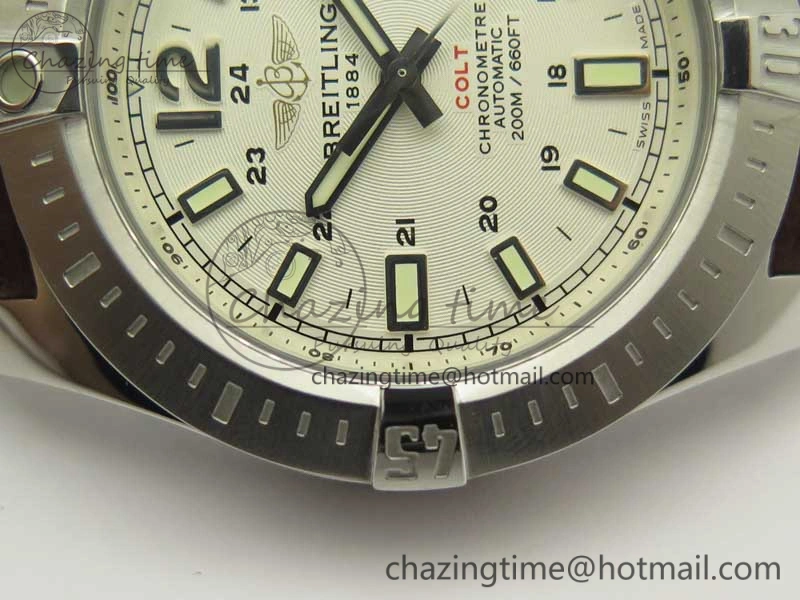 Reliable Clot Chronometer SS UBF 1:1 Best Edition White Sticks Marker Dial on Brown Leather Strap A 5636