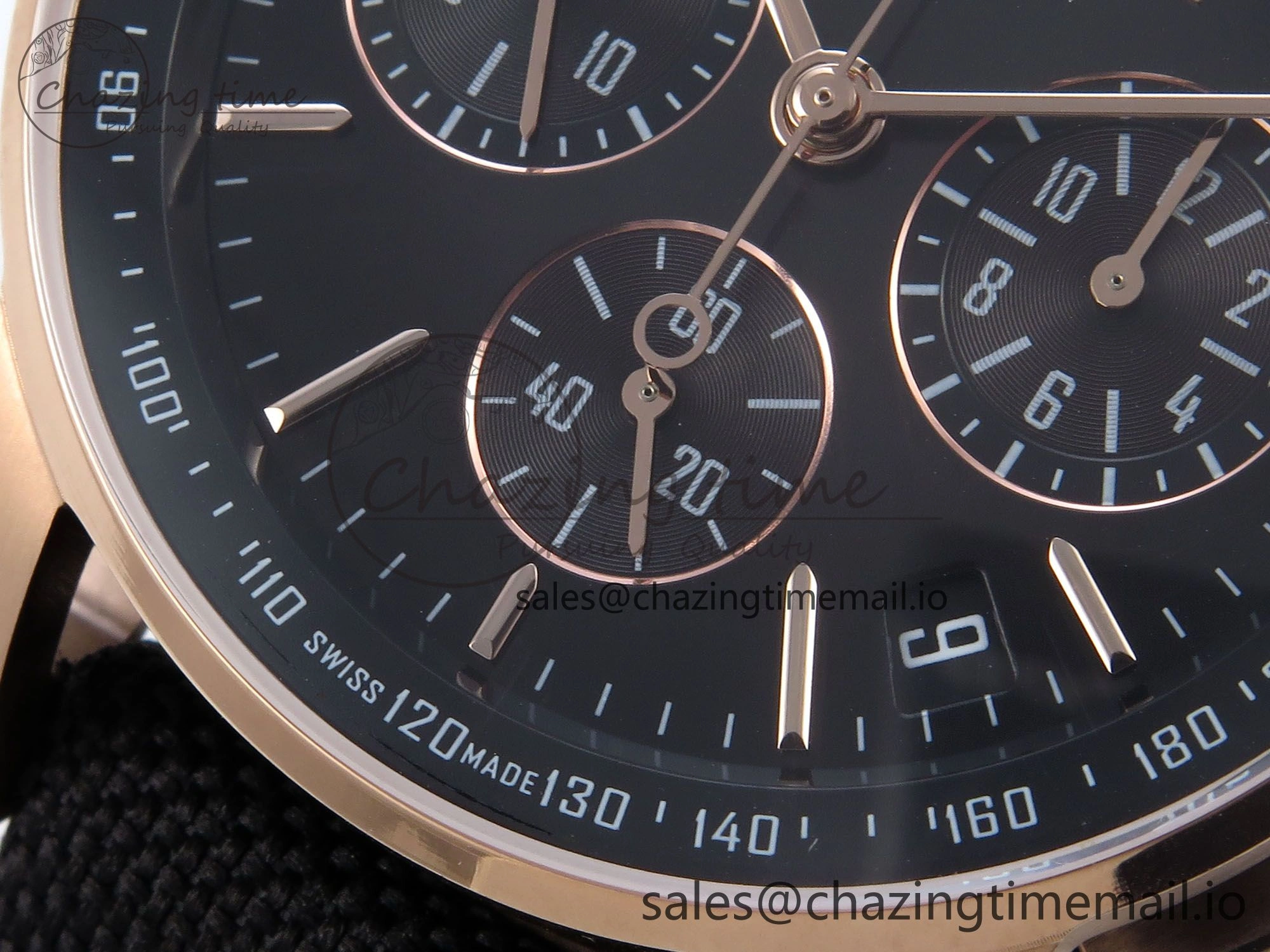 Compact Code 11.59 Chrono 26393 RG APPF Best Edition Gray Dial on Black Nylon Strap A 4338