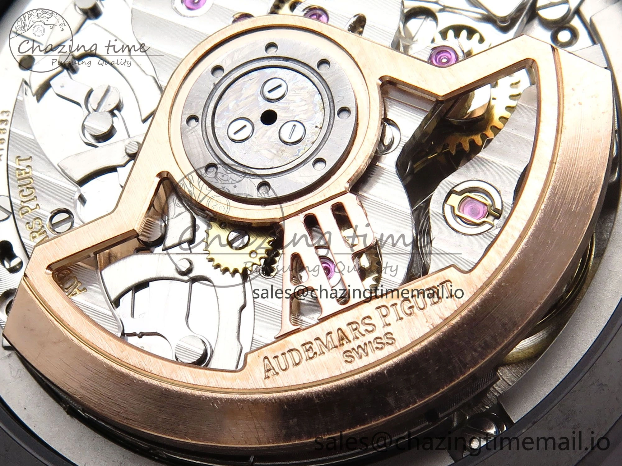 Compact Code 11.59 Chrono 26393 RG APPF Best Edition Gray Dial on Black Nylon Strap A 4338