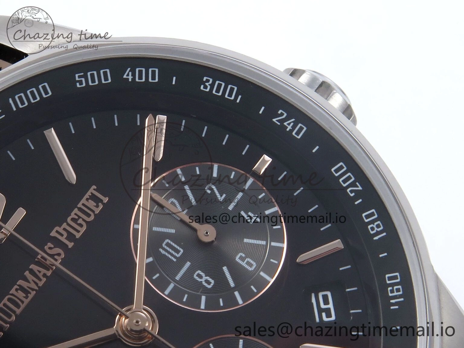 WrinkleFree Code 11.59 Chrono 26393 SS APPF Best Edition Gray RG Dial on Black Nylon Strap A 4339