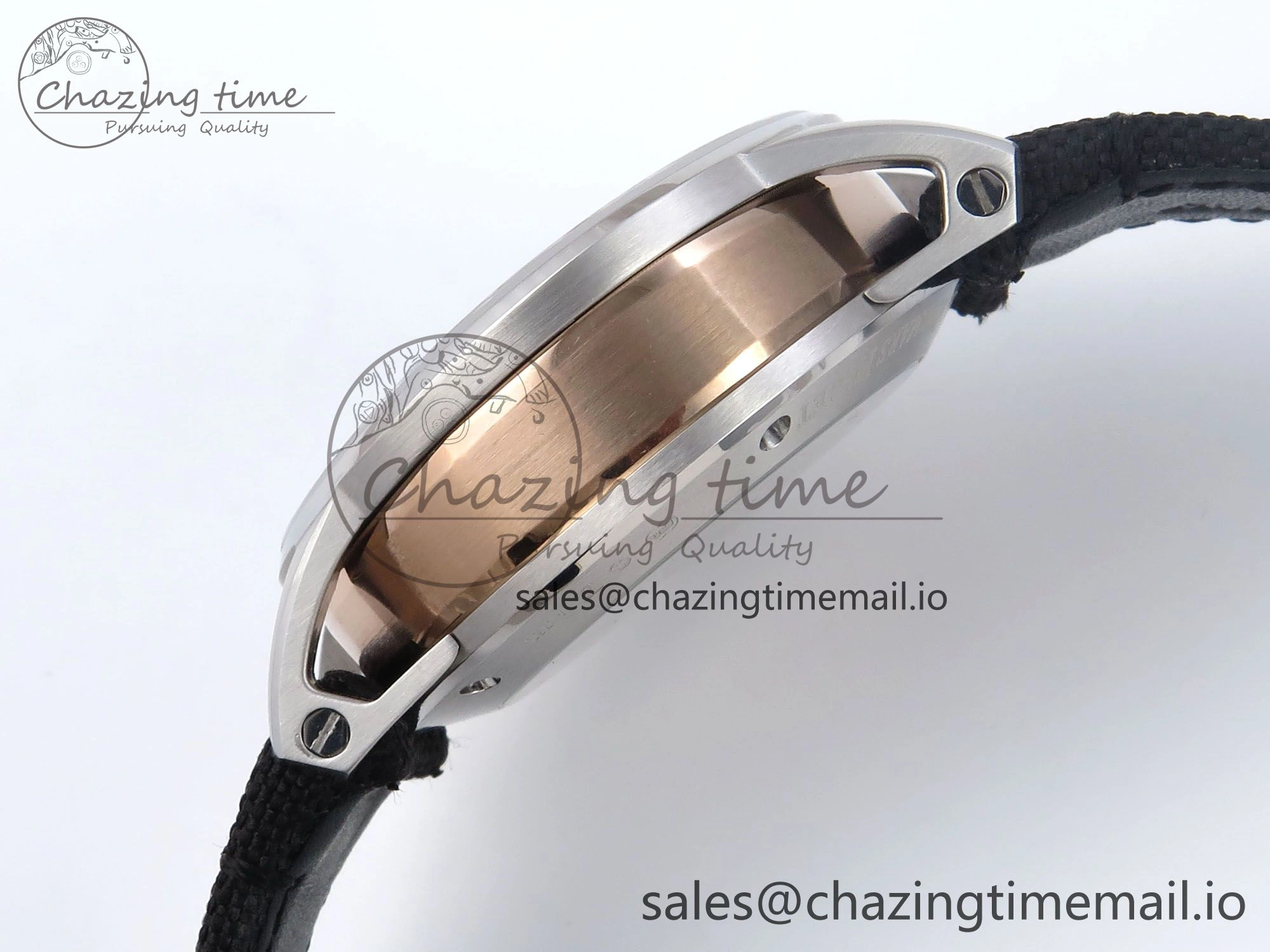 WrinkleFree Code 11.59 Chrono 26393 SS APPF Best Edition Gray RG Dial on Black Nylon Strap A 4339