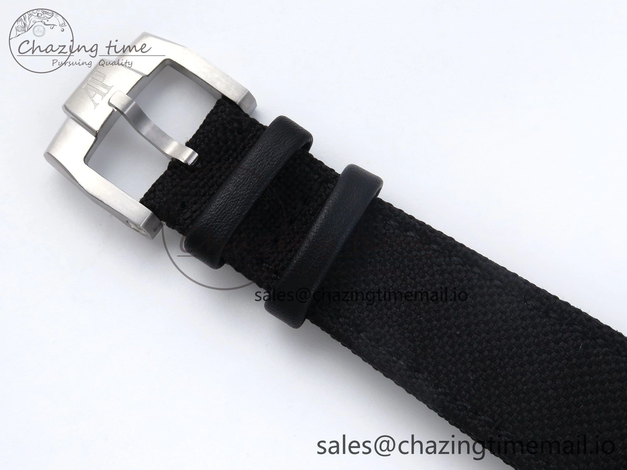 WrinkleFree Code 11.59 Chrono 26393 SS APPF Best Edition Gray RG Dial on Black Nylon Strap A 4339