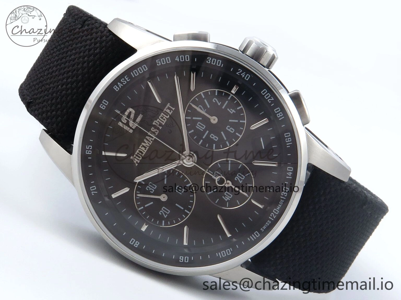 Code 11.59 Chrono 26393 SS APPF Best Edition Gray SS Dial on Black Nylon Strap A WeatherProof 4344