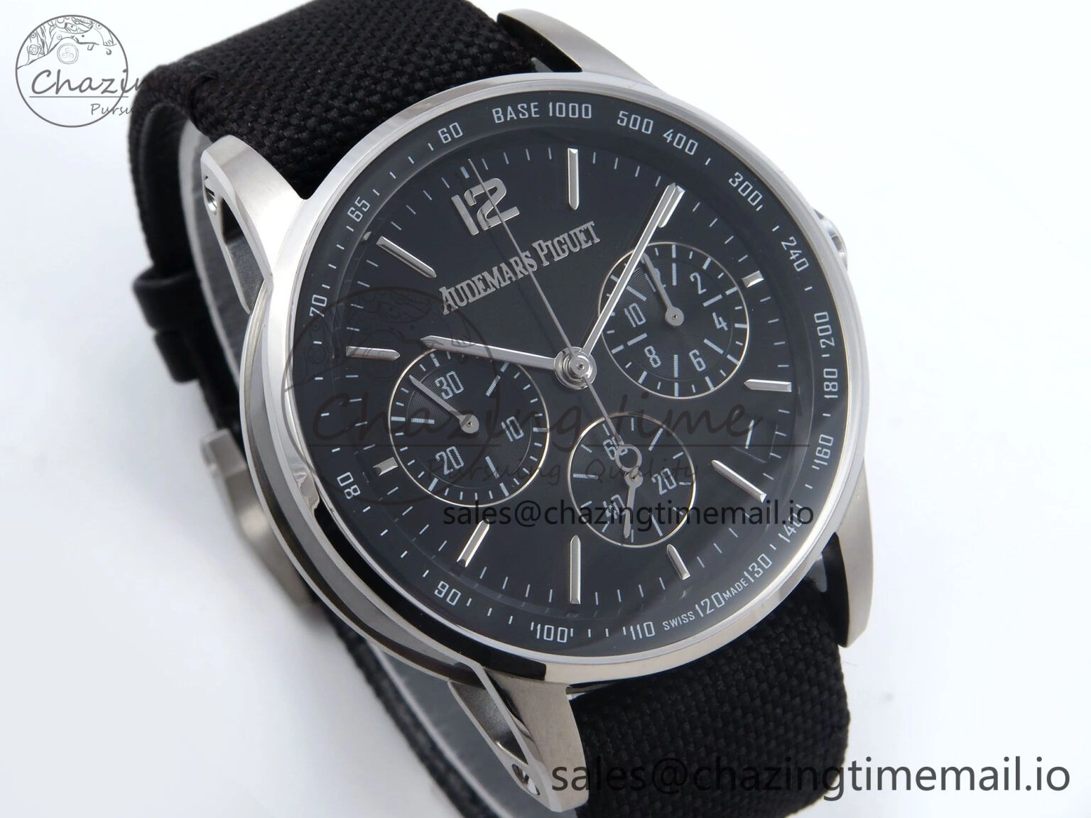 Code 11.59 Chrono 26393 SS APPF Best Edition Gray SS Dial on Black Nylon Strap A WeatherProof 4344