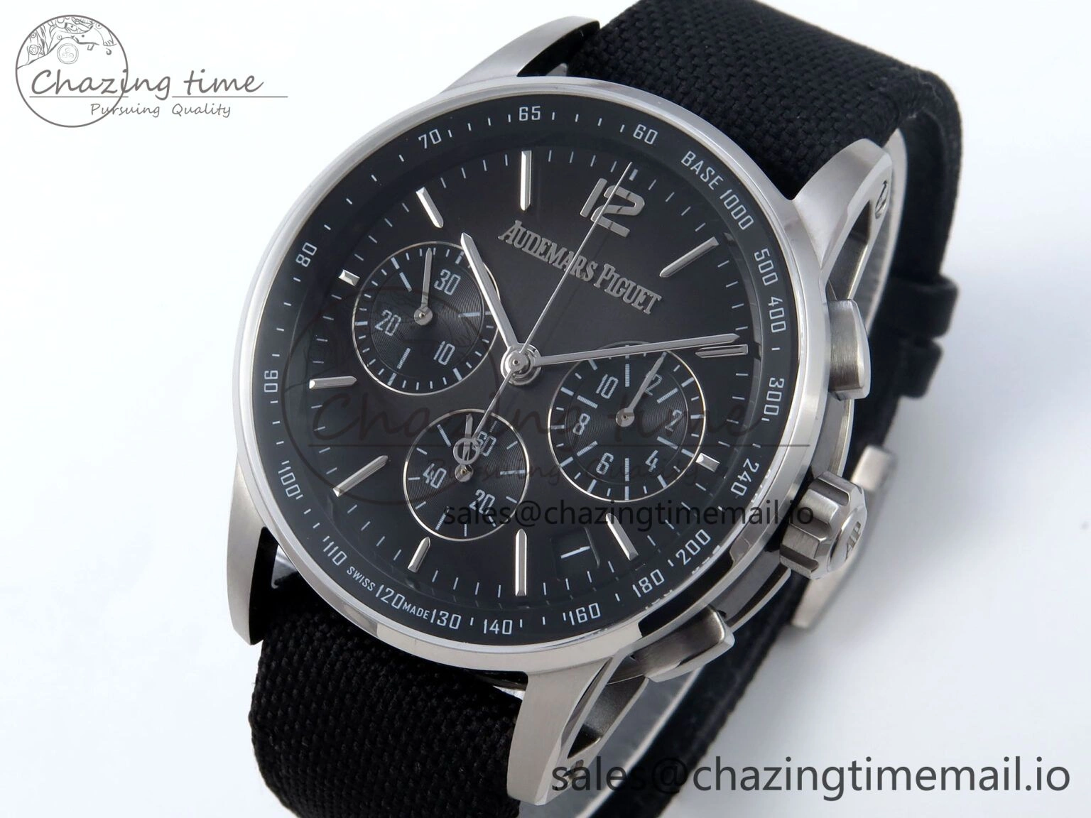 Code 11.59 Chrono 26393 SS APPF Best Edition Gray SS Dial on Black Nylon Strap A WeatherProof 4344