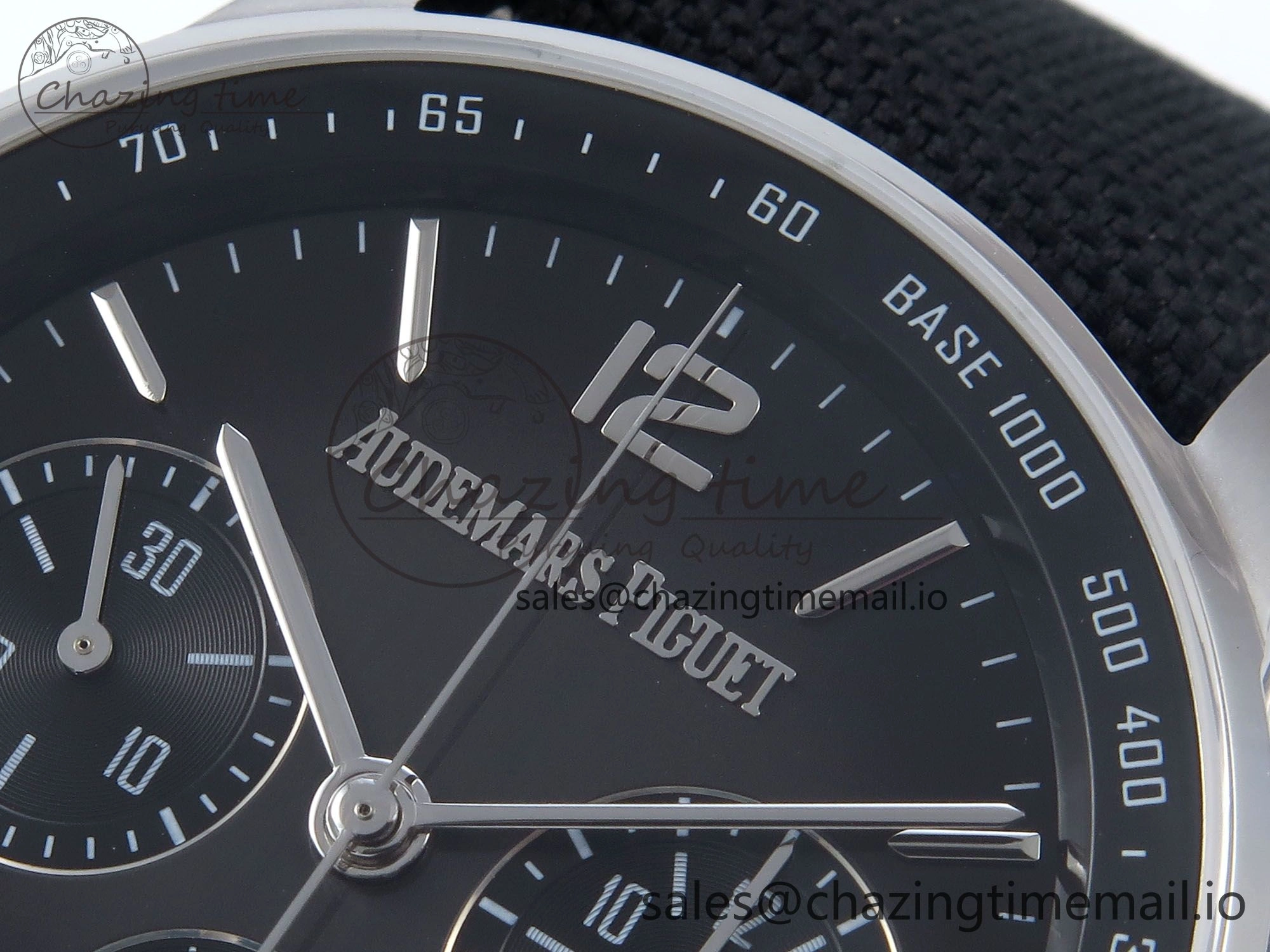 Code 11.59 Chrono 26393 SS APPF Best Edition Gray SS Dial on Black Nylon Strap A WeatherProof 4344