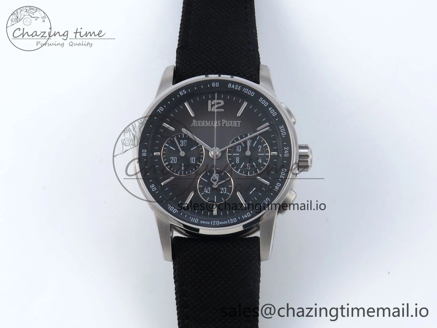 Code 11.59 Chrono 26393 SS APPF Best Edition Gray SS Dial on Black Nylon Strap A WeatherProof 4344