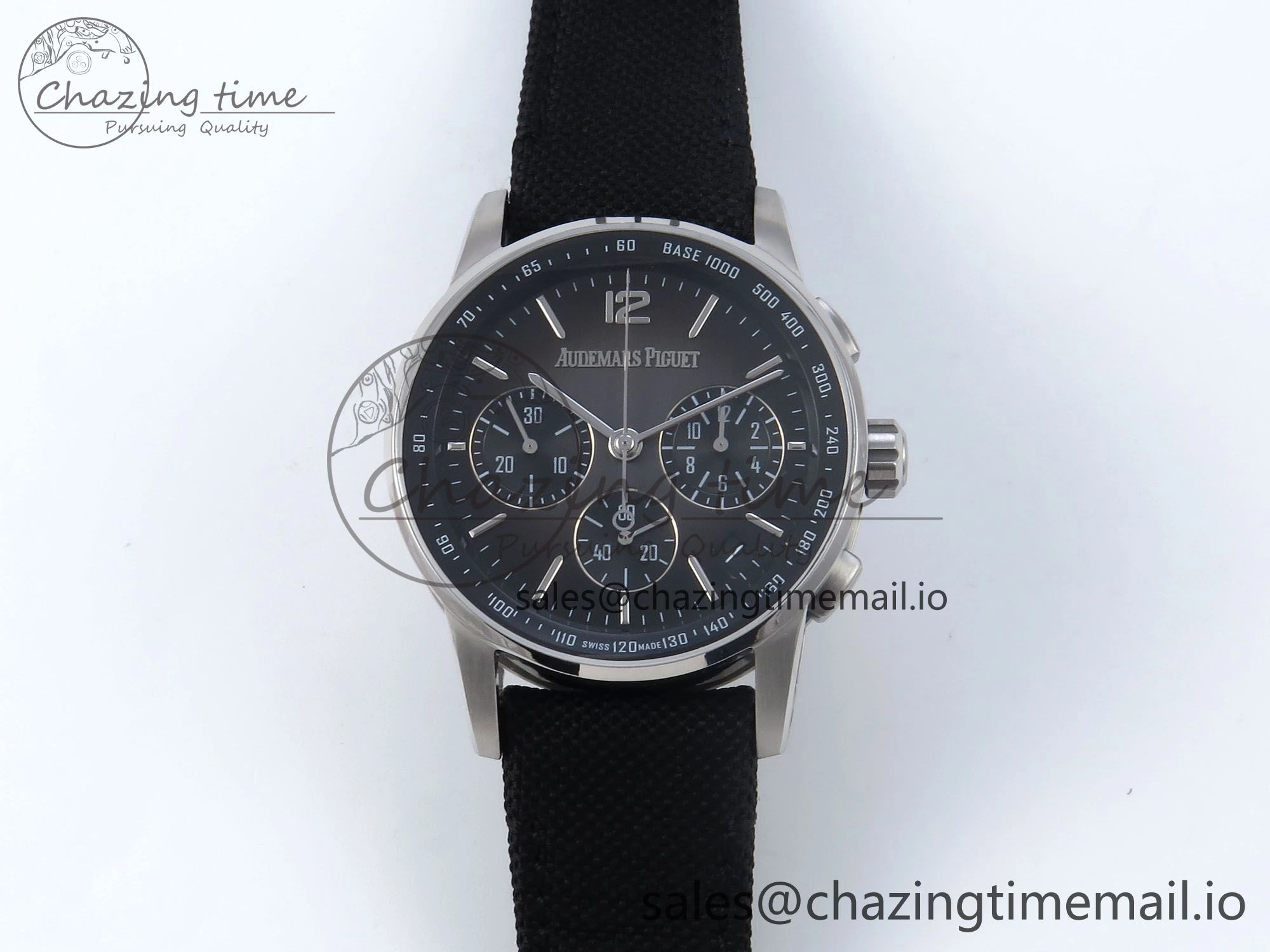 Code 11.59 Chrono 26393 SS APPF Best Edition Gray SS Dial on Black Nylon Strap A WeatherProof 4344