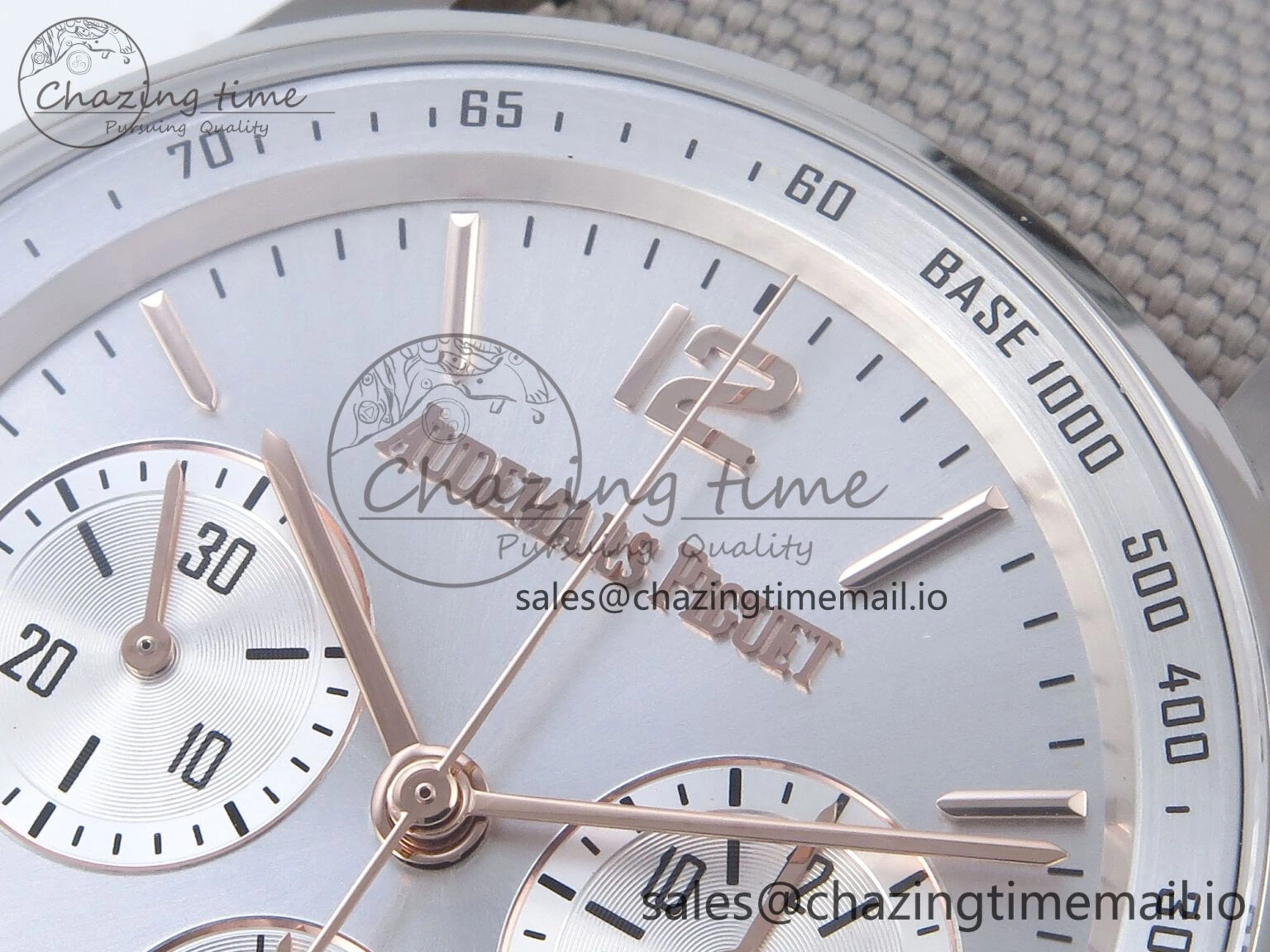 Code 11.59 Chrono 26393 SS APPF Best Edition Silver Dial on White Nylon Strap A ZipUp 4342