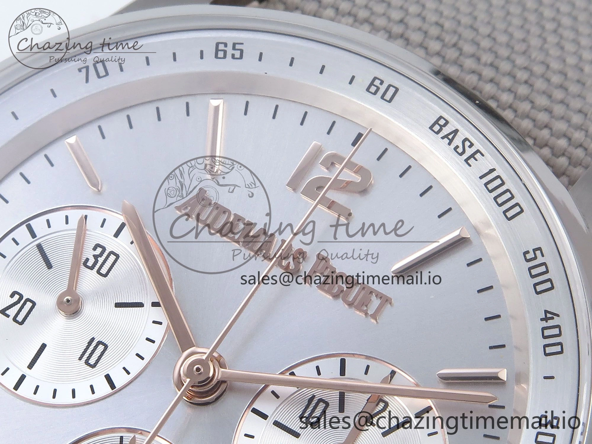 Code 11.59 Chrono 26393 SS APPF Best Edition Silver Dial on White Nylon Strap A ZipUp 4342