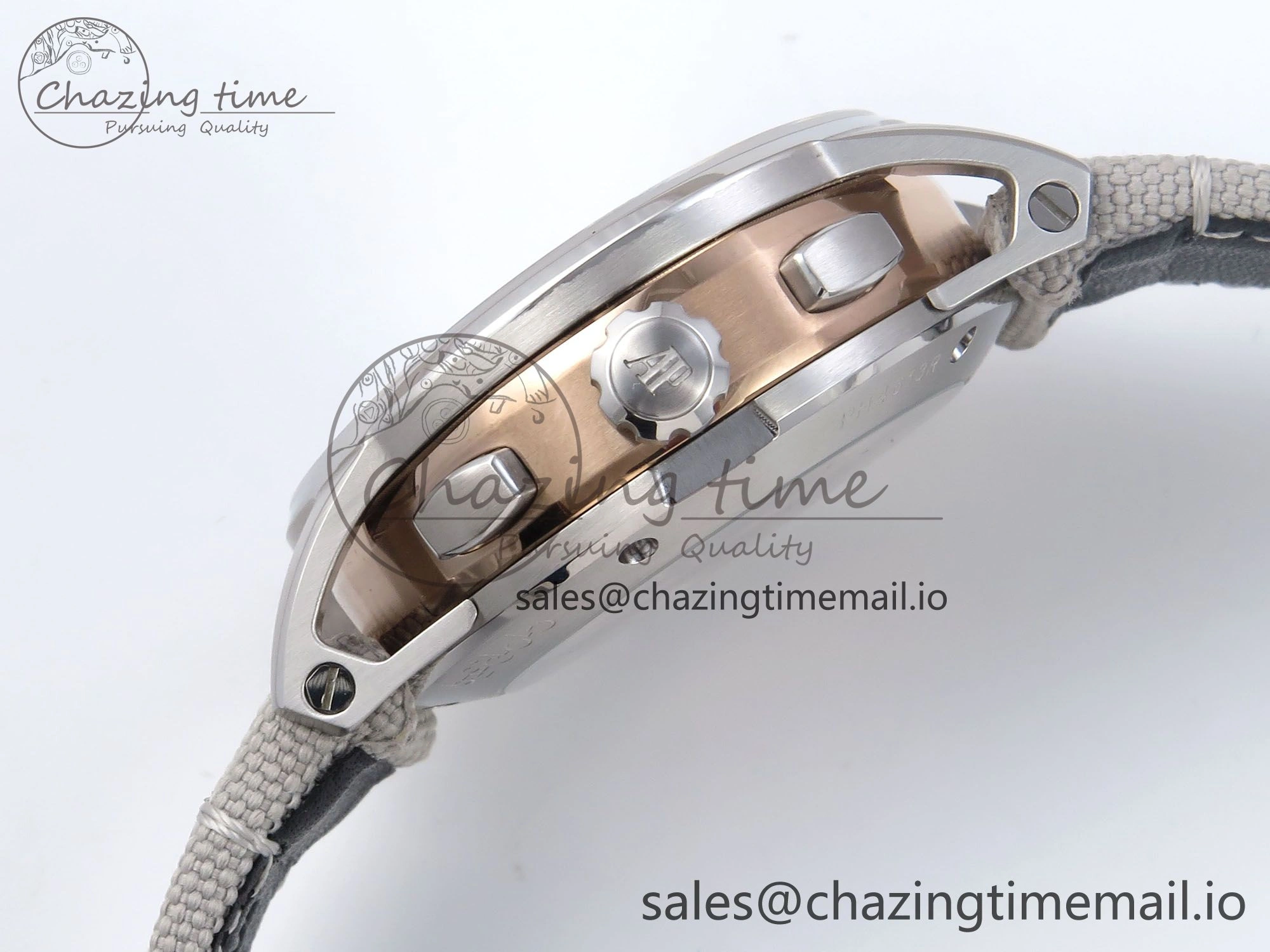 Code 11.59 Chrono 26393 SS APPF Best Edition Silver Dial on White Nylon Strap A ZipUp 4342