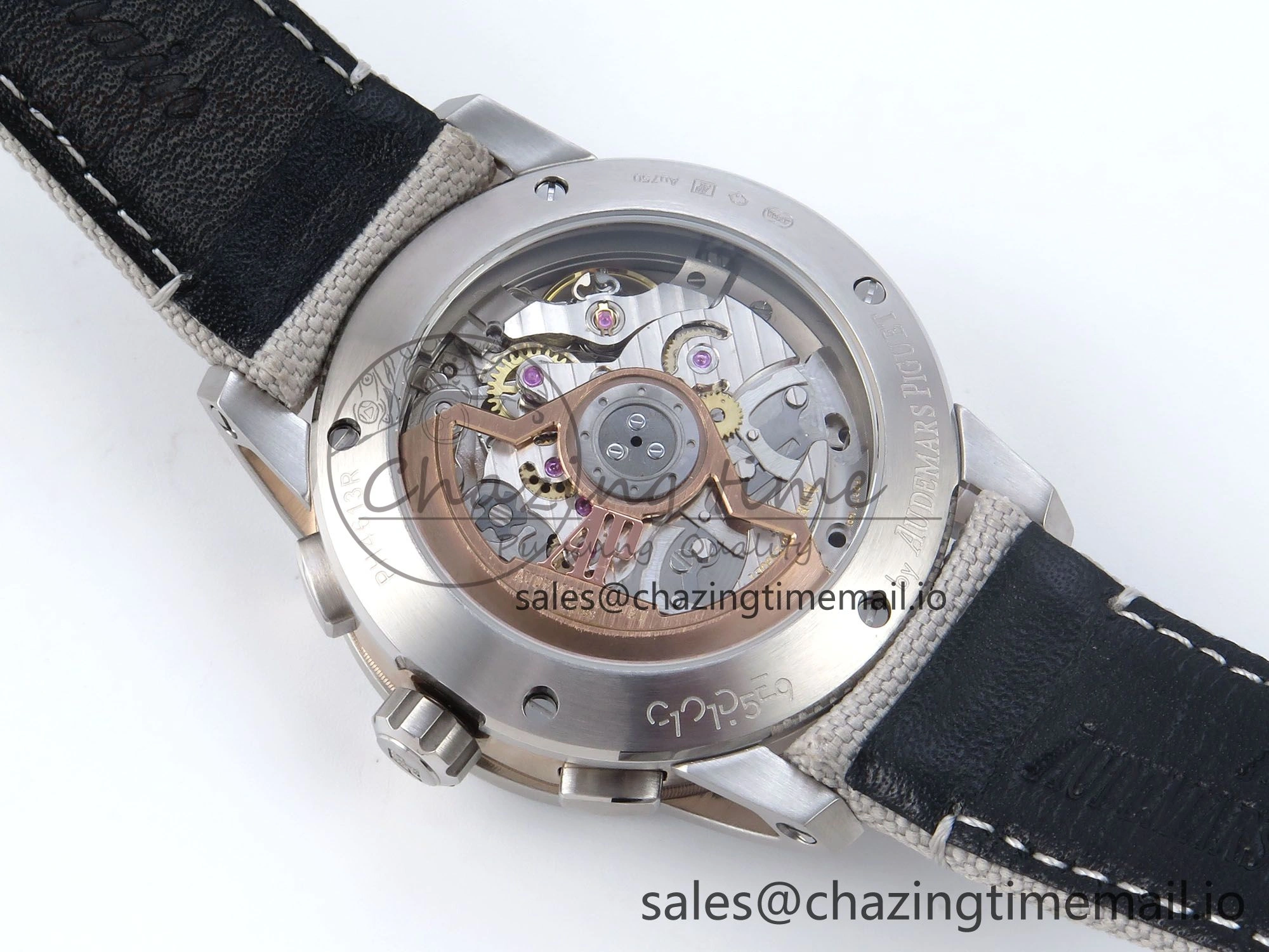 Code 11.59 Chrono 26393 SS APPF Best Edition Silver Dial on White Nylon Strap A ZipUp 4342