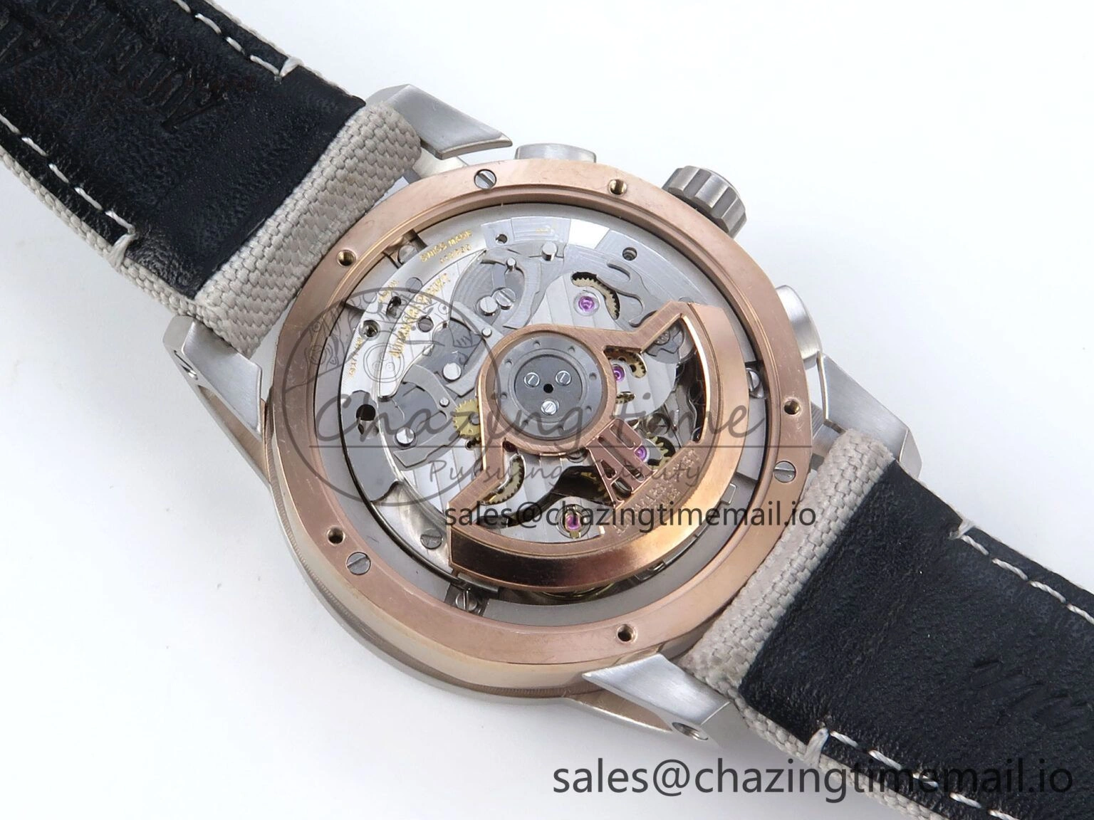 Code 11.59 Chrono 26393 SS APPF Best Edition Silver Dial on White Nylon Strap A ZipUp 4342
