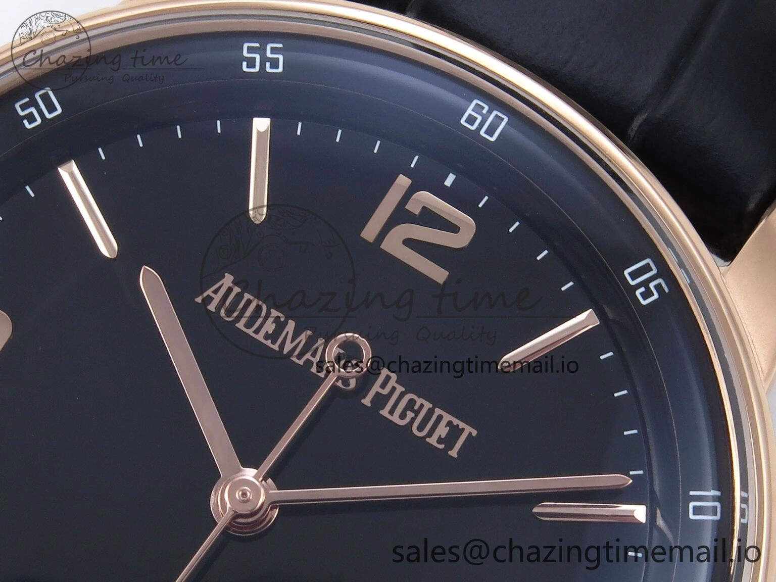 ZeroBulk Code 11.59 RG 15210 APSF 1:1 Best Edition Black Dial on Black Leather Strap SA4302 Super Clone 4346