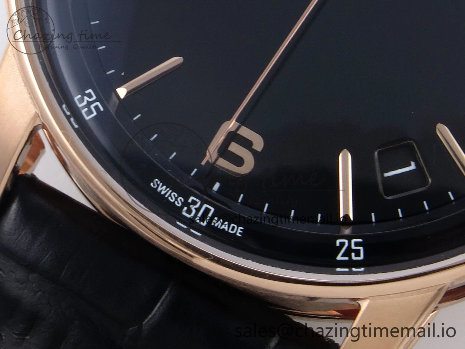 ZeroBulk Code 11.59 RG 15210 APSF 1:1 Best Edition Black Dial on Black Leather Strap SA4302 Super Clone 4346