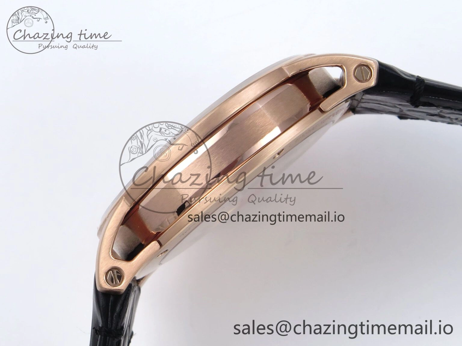 ZeroBulk Code 11.59 RG 15210 APSF 1:1 Best Edition Black Dial on Black Leather Strap SA4302 Super Clone 4346