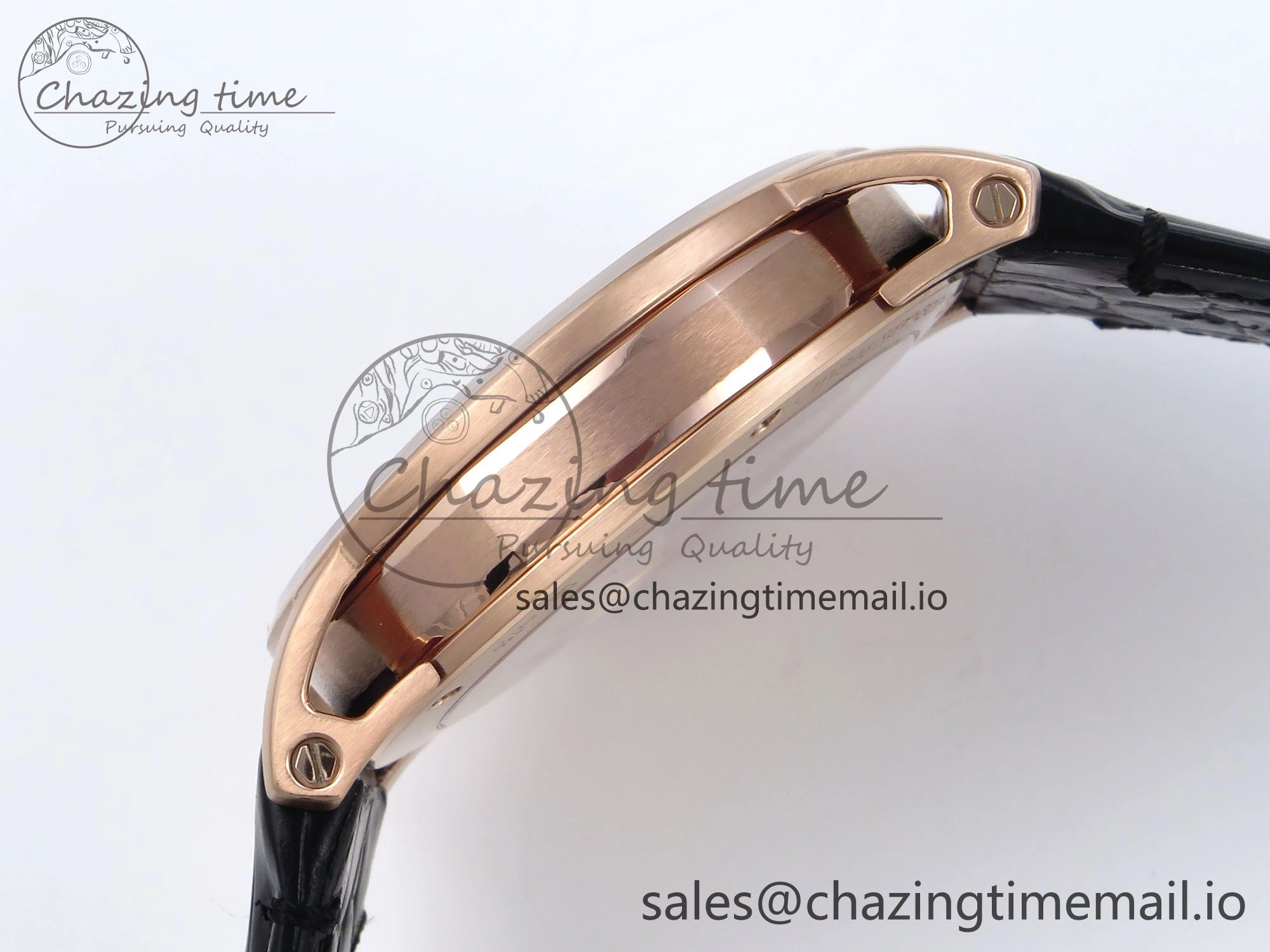 ZeroBulk Code 11.59 RG 15210 APSF 1:1 Best Edition Black Dial on Black Leather Strap SA4302 Super Clone 4346
