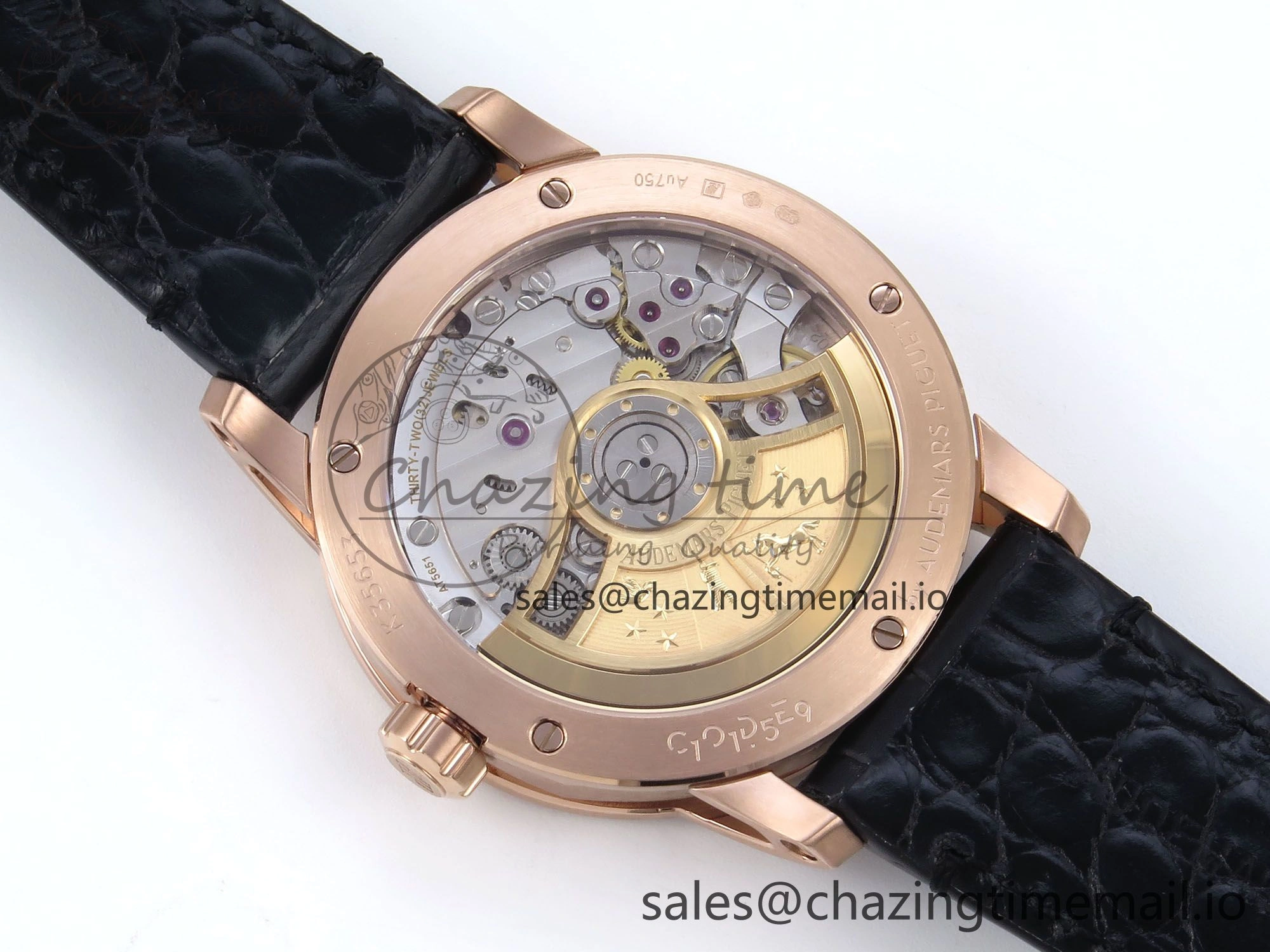 ZeroBulk Code 11.59 RG 15210 APSF 1:1 Best Edition Black Dial on Black Leather Strap SA4302 Super Clone 4346