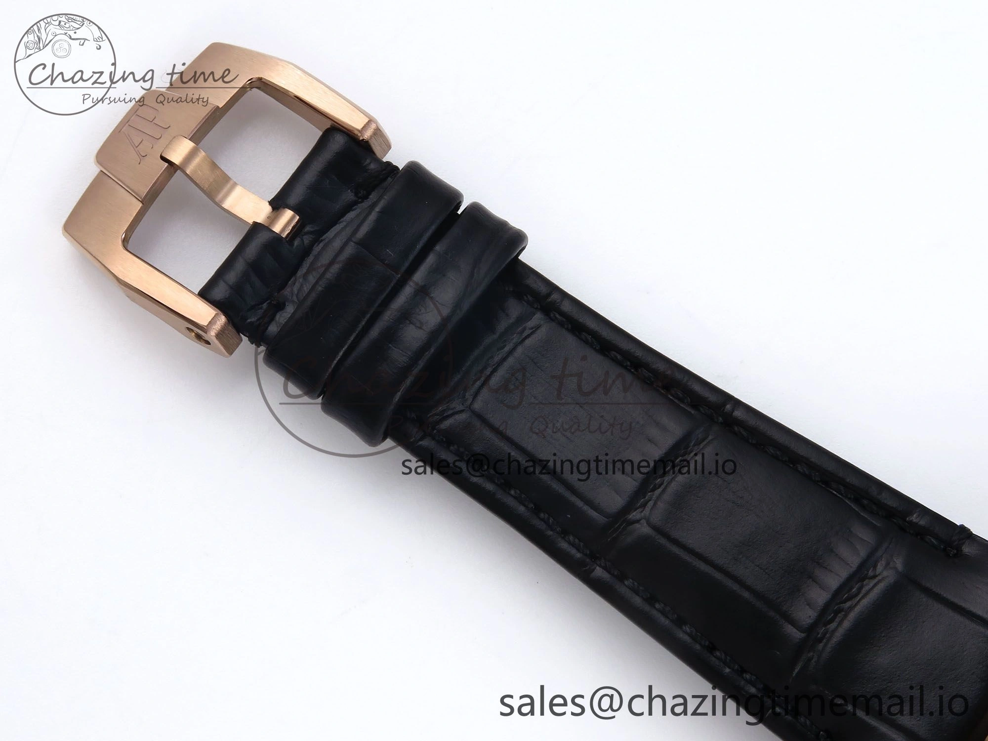 ZeroBulk Code 11.59 RG 15210 APSF 1:1 Best Edition Black Dial on Black Leather Strap SA4302 Super Clone 4346