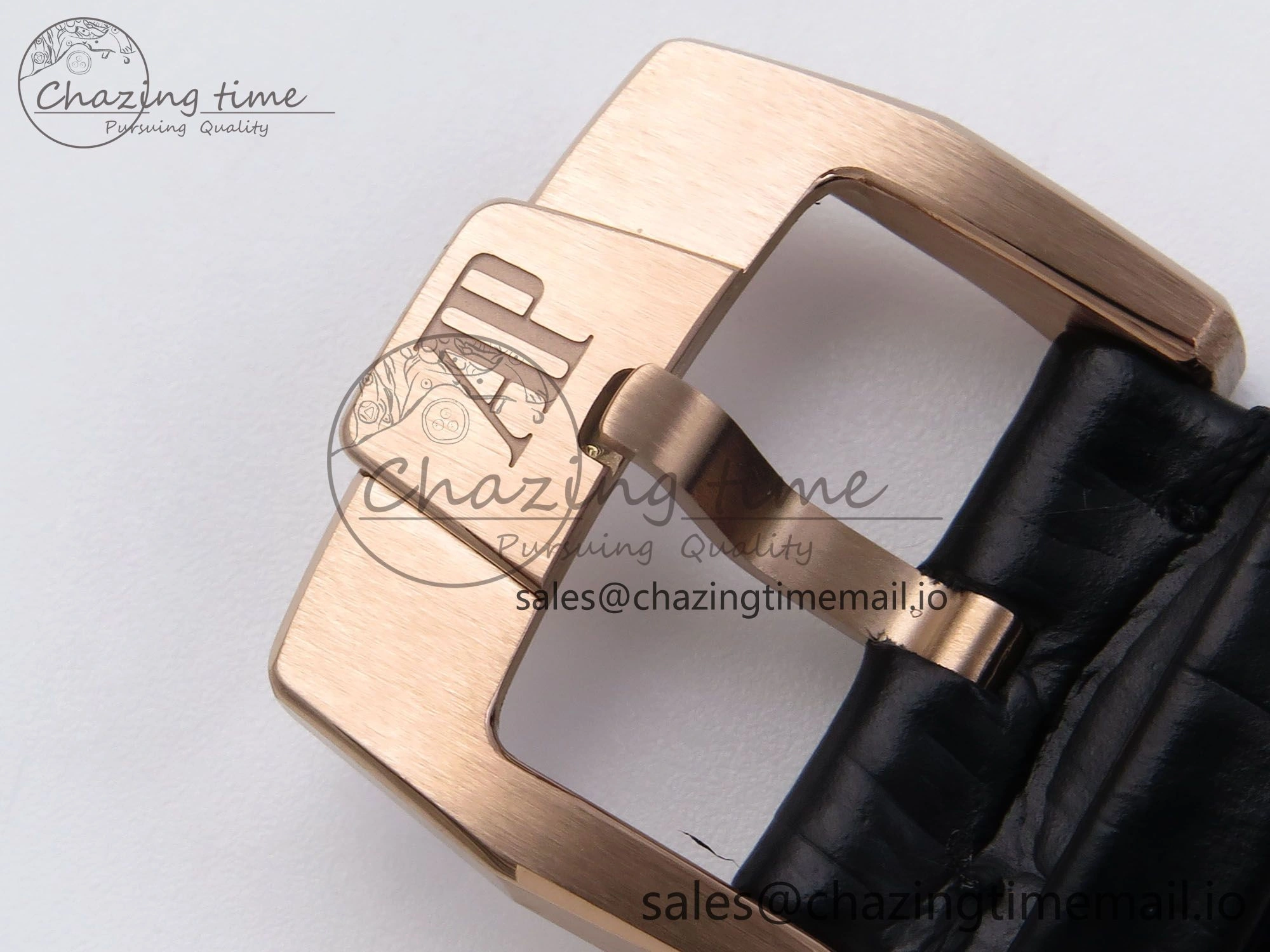 ZeroBulk Code 11.59 RG 15210 APSF 1:1 Best Edition Black Dial on Black Leather Strap SA4302 Super Clone 4346