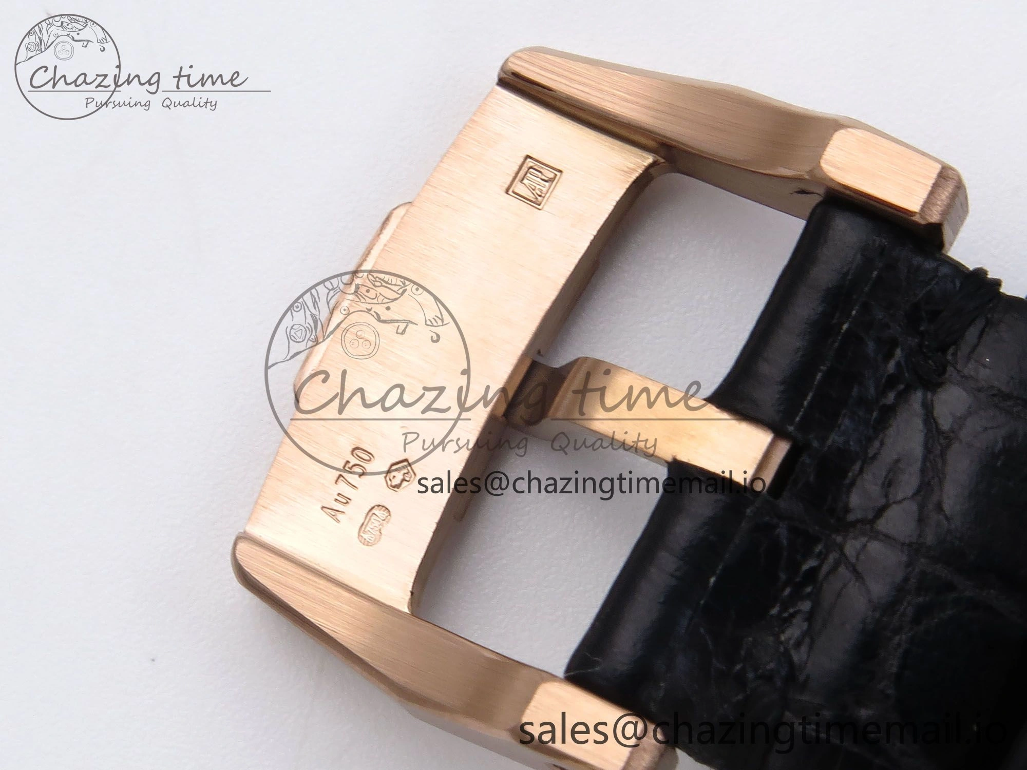 ZeroBulk Code 11.59 RG 15210 APSF 1:1 Best Edition Black Dial on Black Leather Strap SA4302 Super Clone 4346