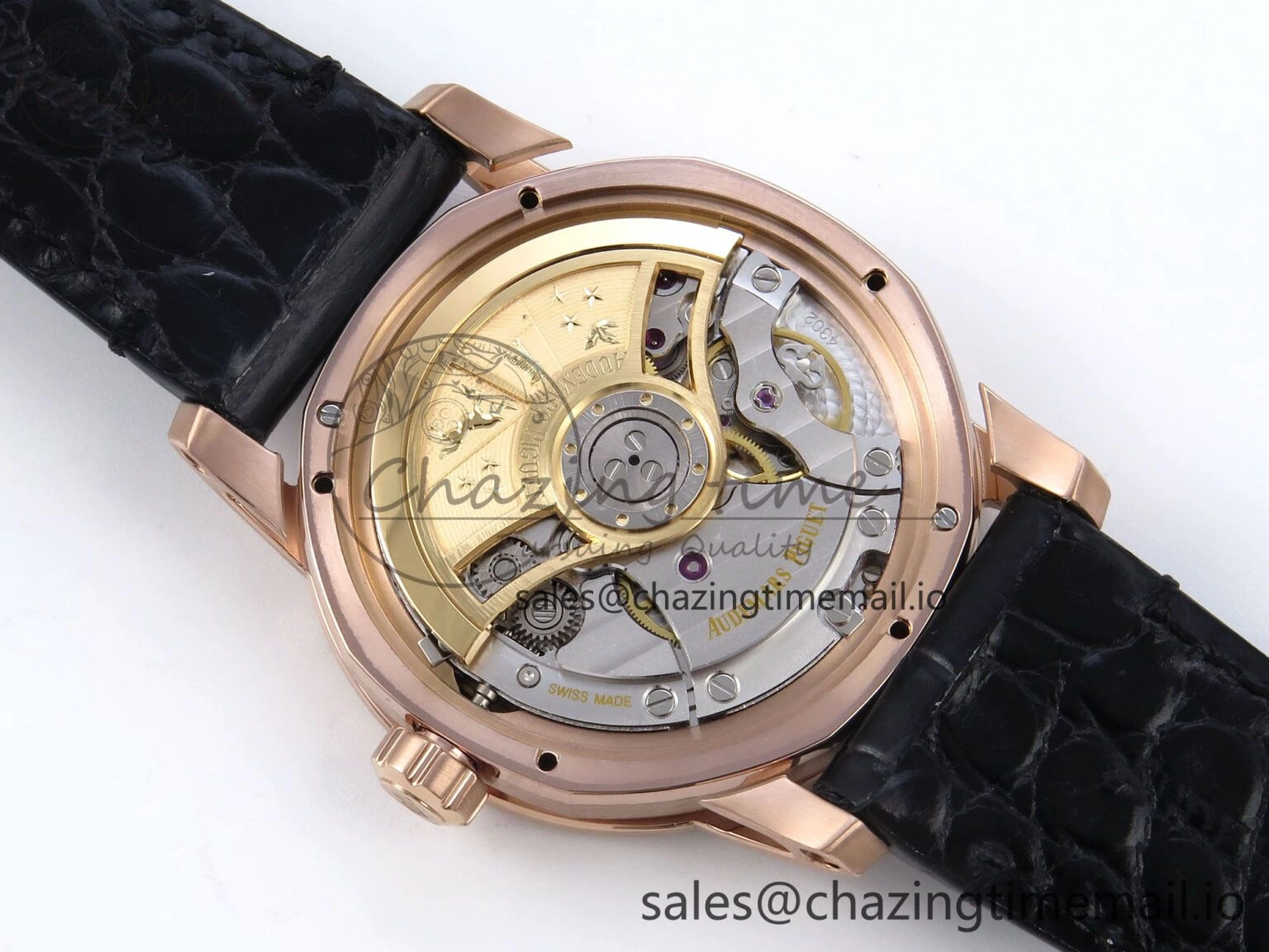 ZeroBulk Code 11.59 RG 15210 APSF 1:1 Best Edition Black Dial on Black Leather Strap SA4302 Super Clone 4346