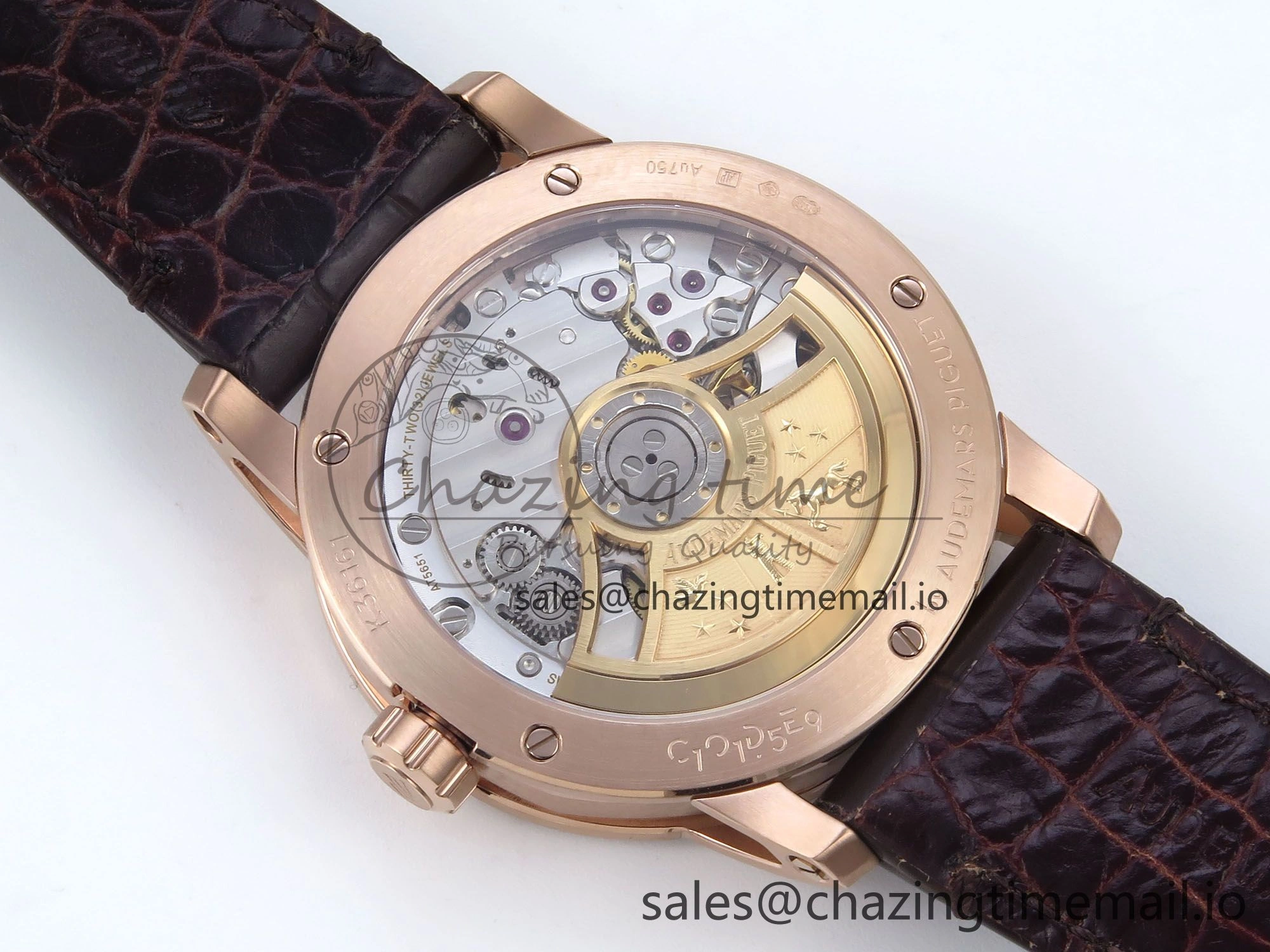 Code 11.59 RG 15210 APSF 1:1 Best Edition White Dial on Brown Leather Strap SA4302 Super Clone Popular 4348