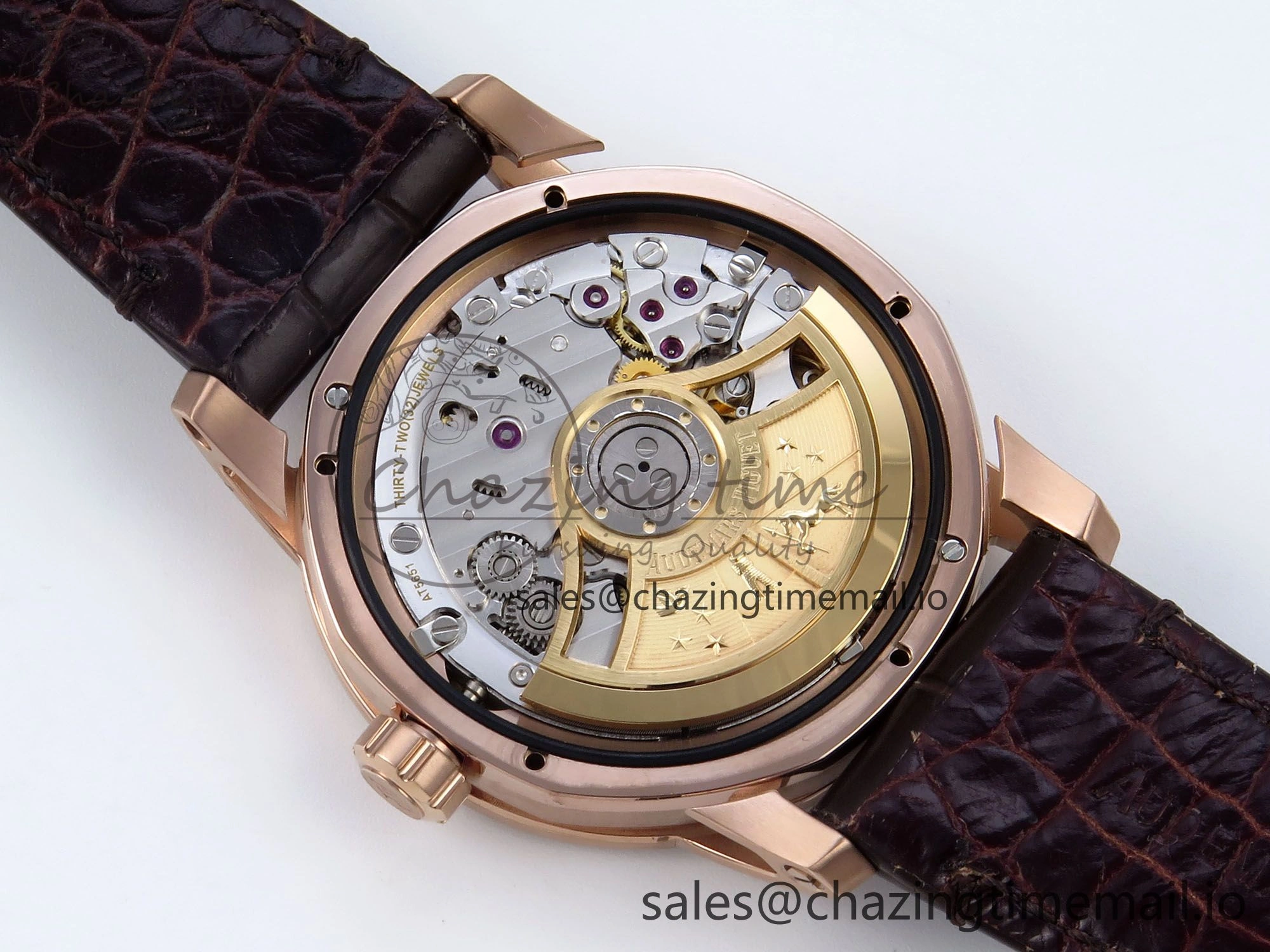Code 11.59 RG 15210 APSF 1:1 Best Edition White Dial on Brown Leather Strap SA4302 Super Clone Popular 4348