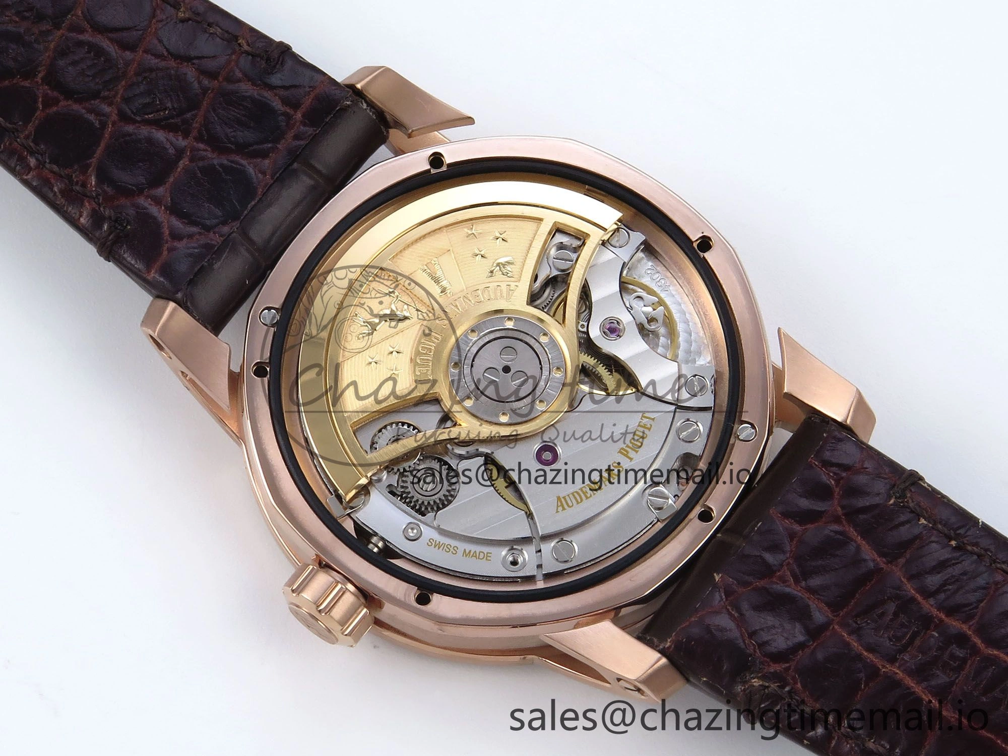 Code 11.59 RG 15210 APSF 1:1 Best Edition White Dial on Brown Leather Strap SA4302 Super Clone Popular 4348