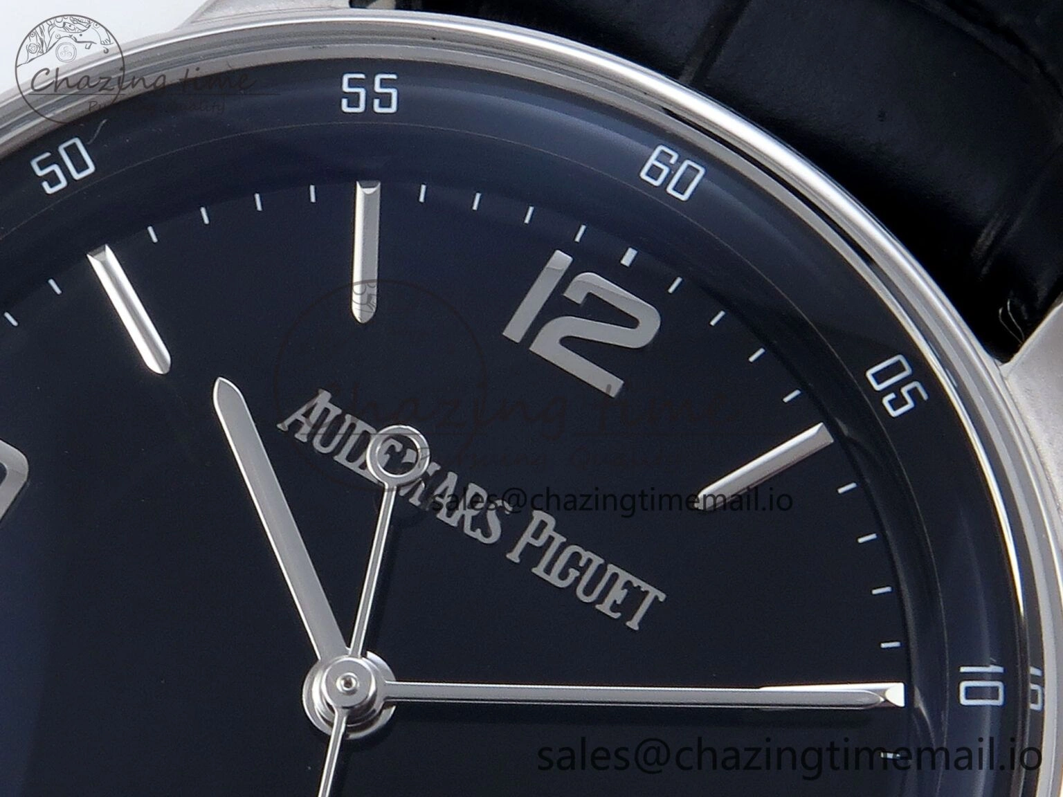 Code 11.59 SS 15210 APSF 1:1 Best Edition Black Dial on Black Leather Strap SA4302 Super Clone QuickDry 4345