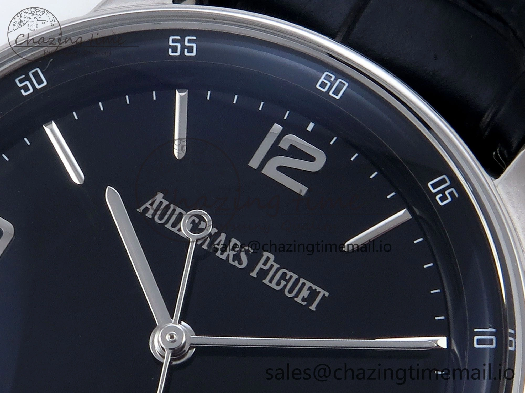 Code 11.59 SS 15210 APSF 1:1 Best Edition Black Dial on Black Leather Strap SA4302 Super Clone QuickDry 4345