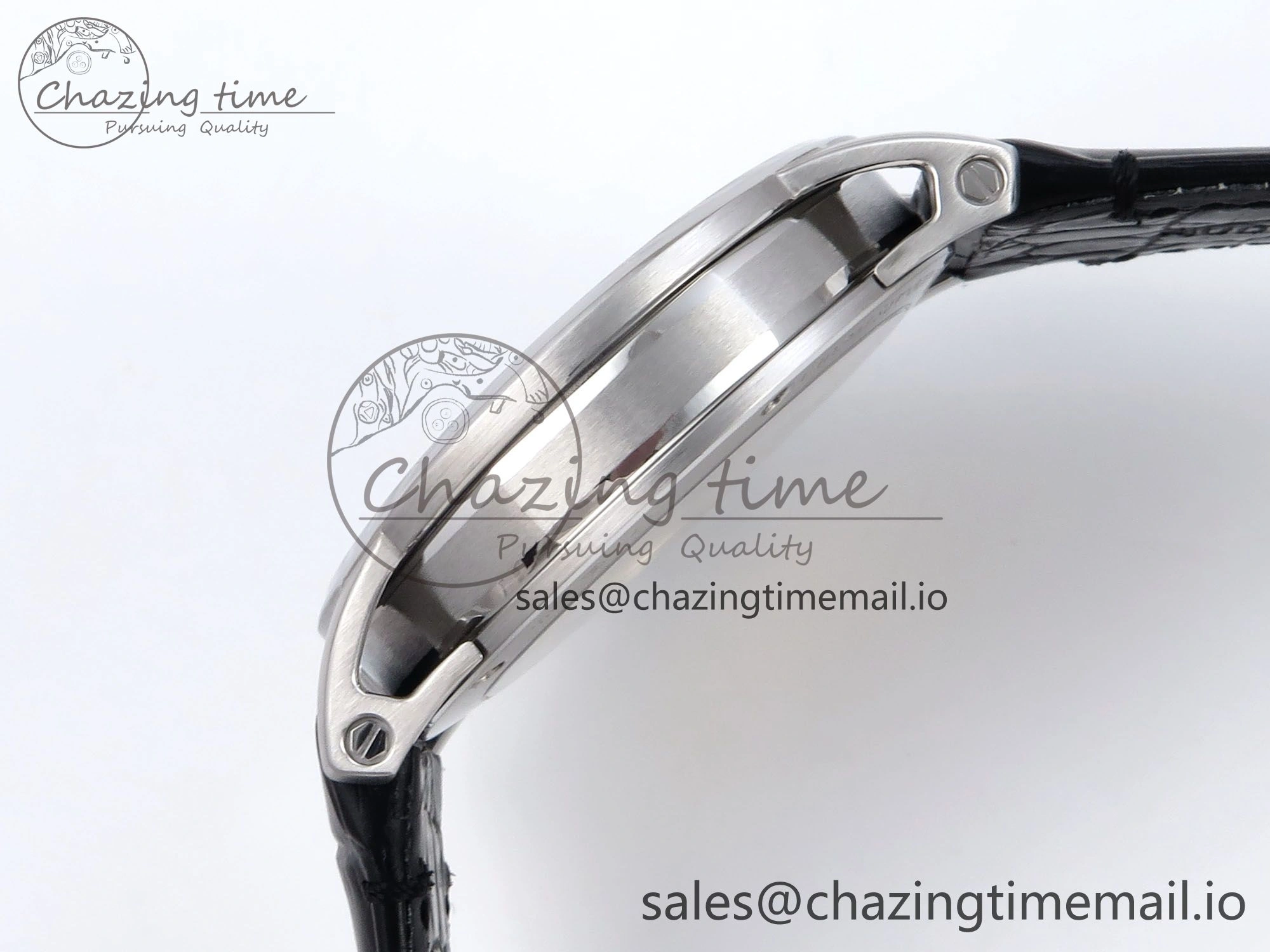 Code 11.59 SS 15210 APSF 1:1 Best Edition Black Dial on Black Leather Strap SA4302 Super Clone QuickDry 4345