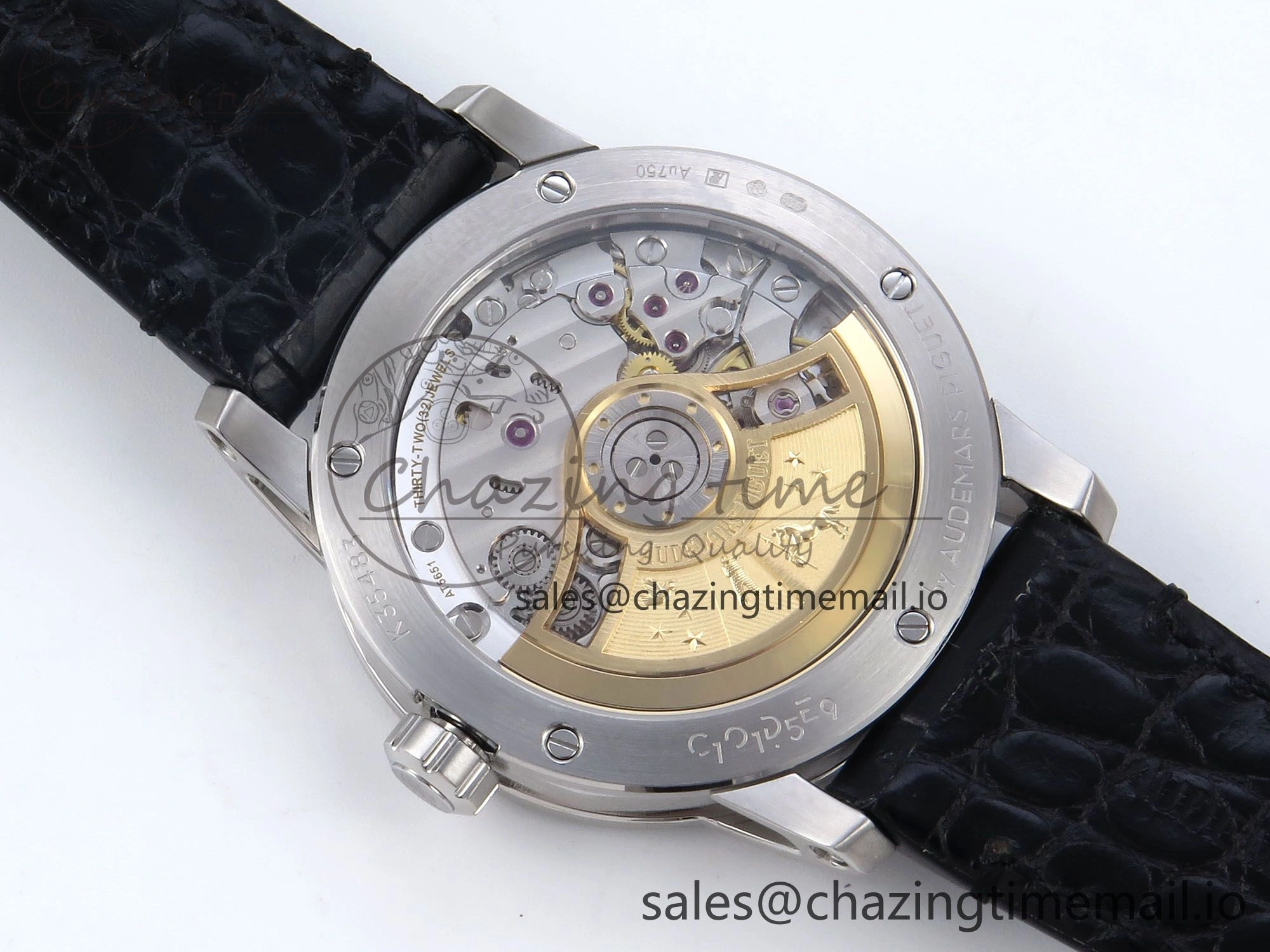 Code 11.59 SS 15210 APSF 1:1 Best Edition Black Dial on Black Leather Strap SA4302 Super Clone QuickDry 4345