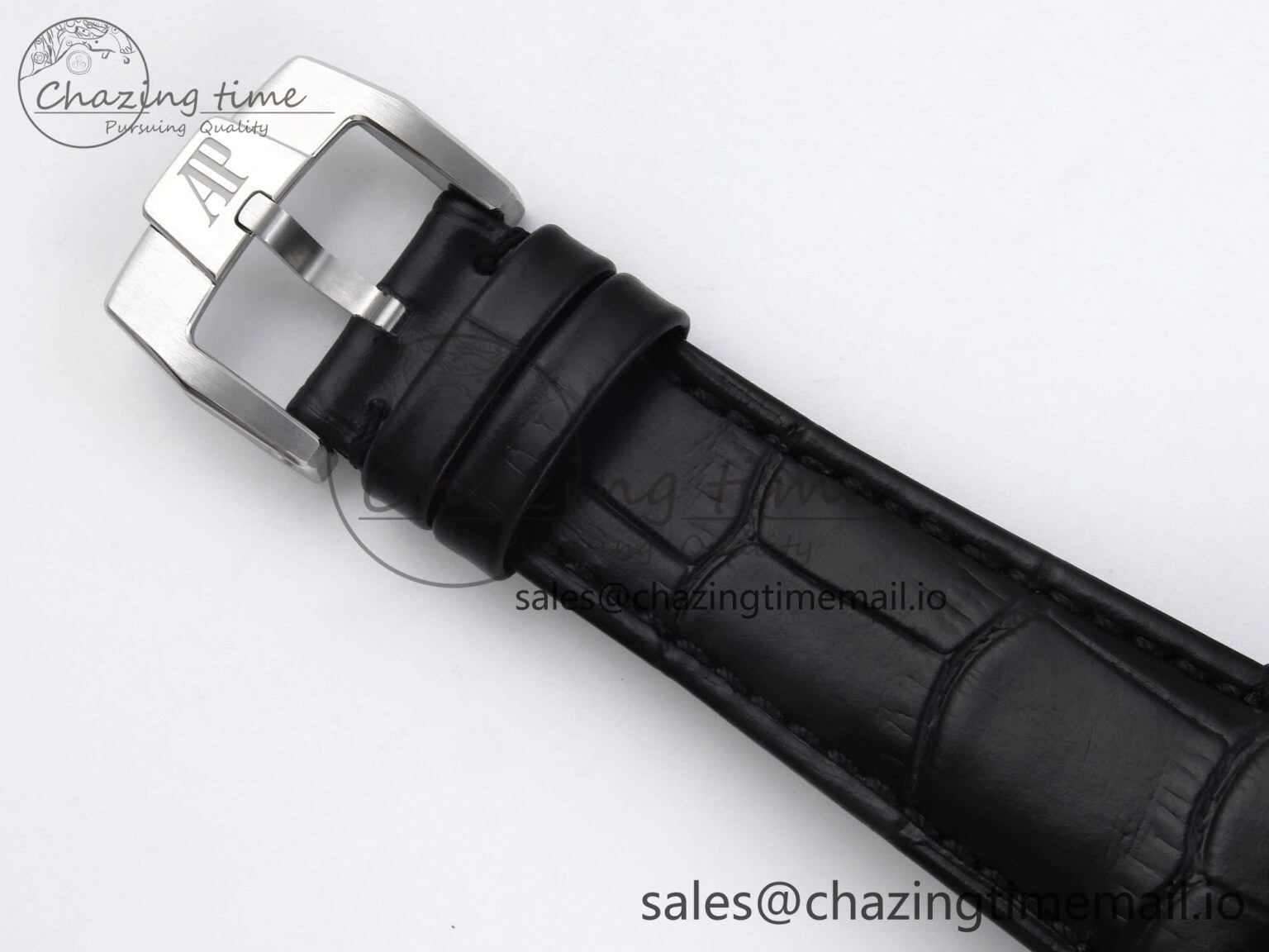 Code 11.59 SS 15210 APSF 1:1 Best Edition Black Dial on Black Leather Strap SA4302 Super Clone QuickDry 4345