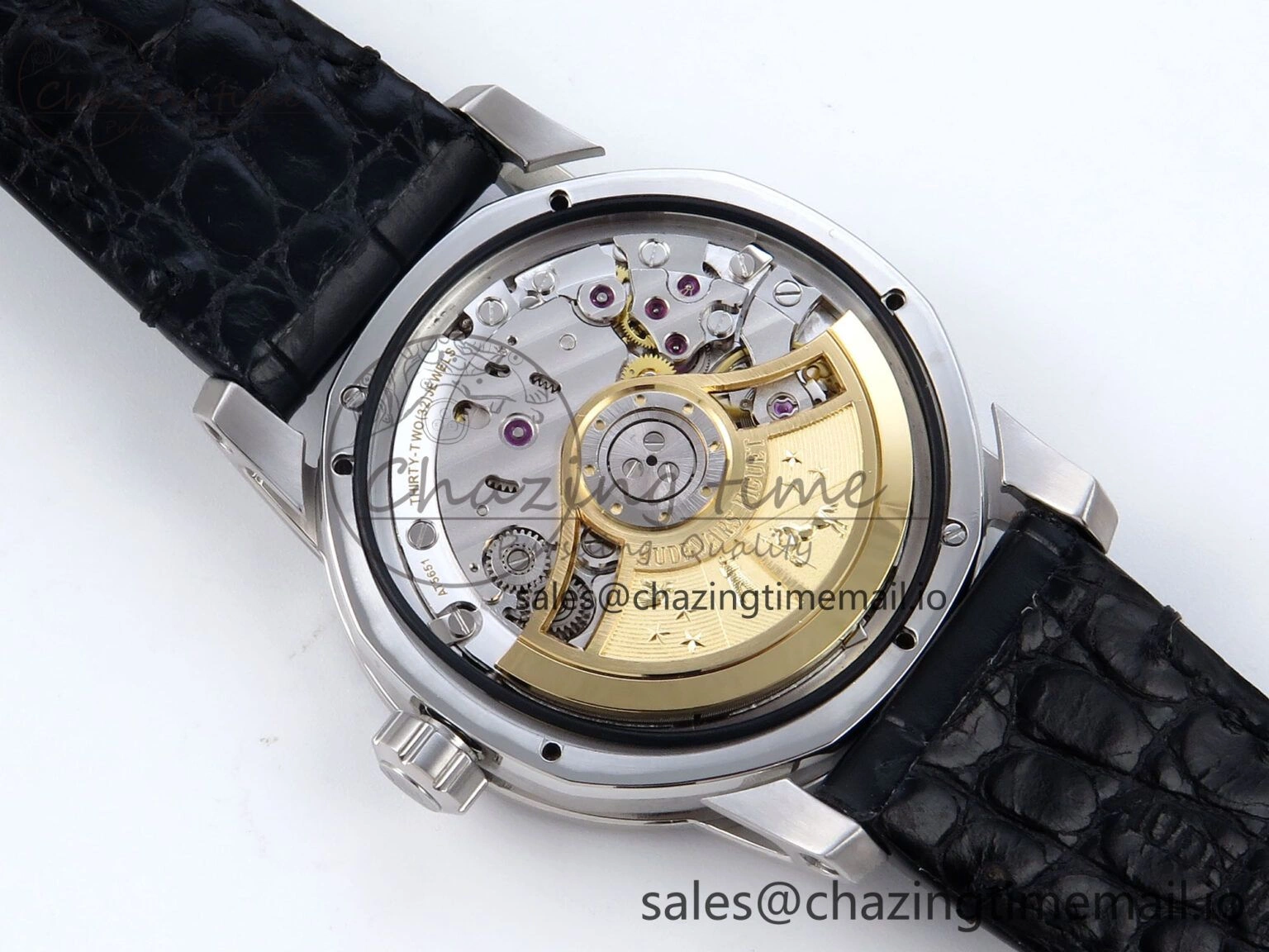 Code 11.59 SS 15210 APSF 1:1 Best Edition Black Dial on Black Leather Strap SA4302 Super Clone QuickDry 4345