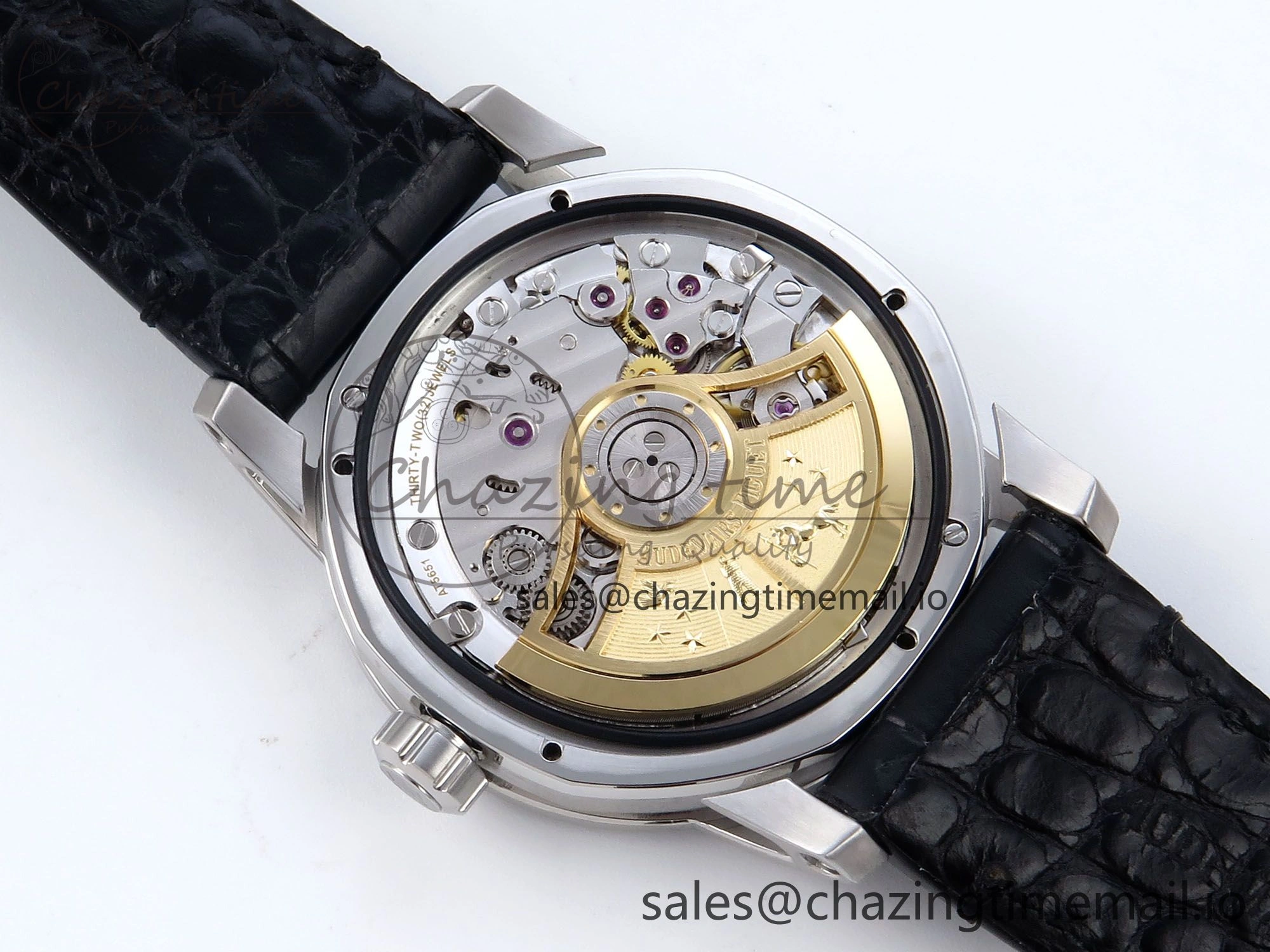 Code 11.59 SS 15210 APSF 1:1 Best Edition Black Dial on Black Leather Strap SA4302 Super Clone QuickDry 4345